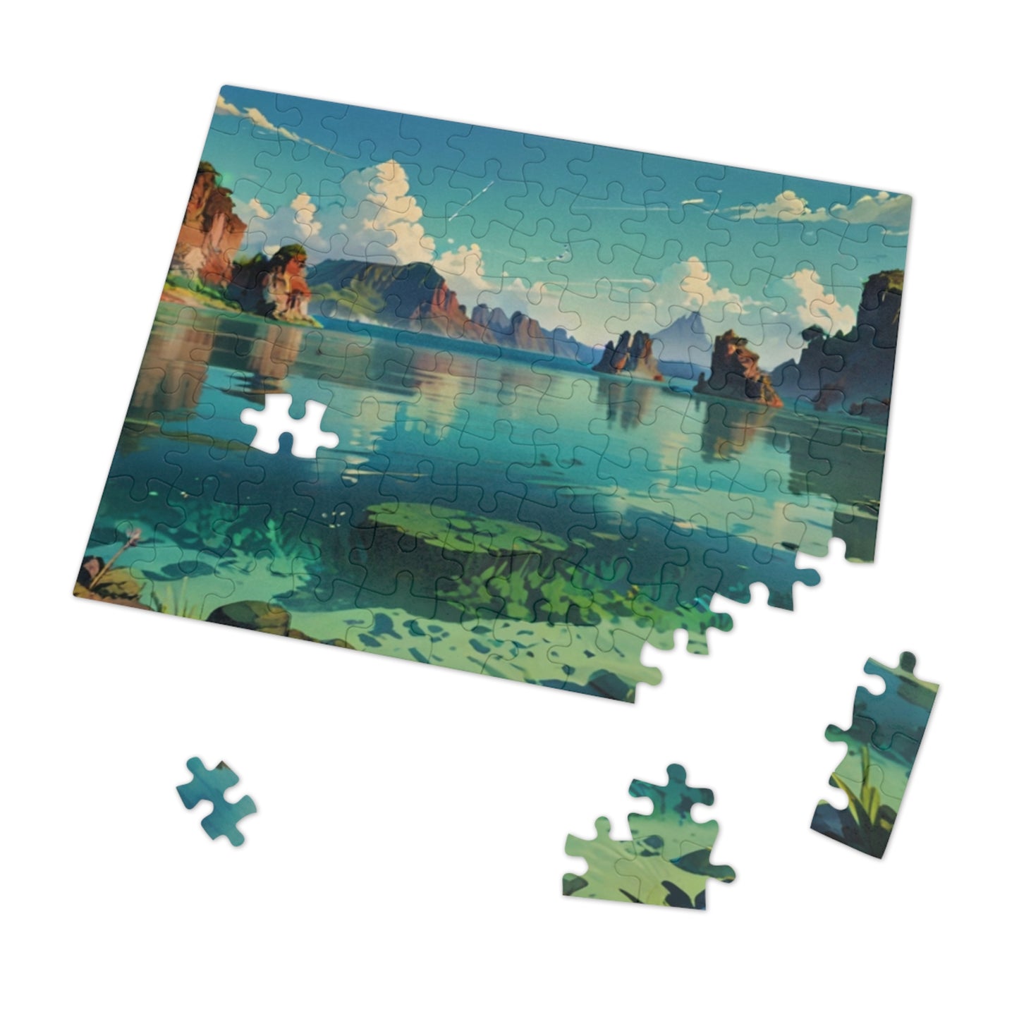 Jade Lagoon Jigsaw Puzzle (30, 110, 252, 500, 1000-Piece)