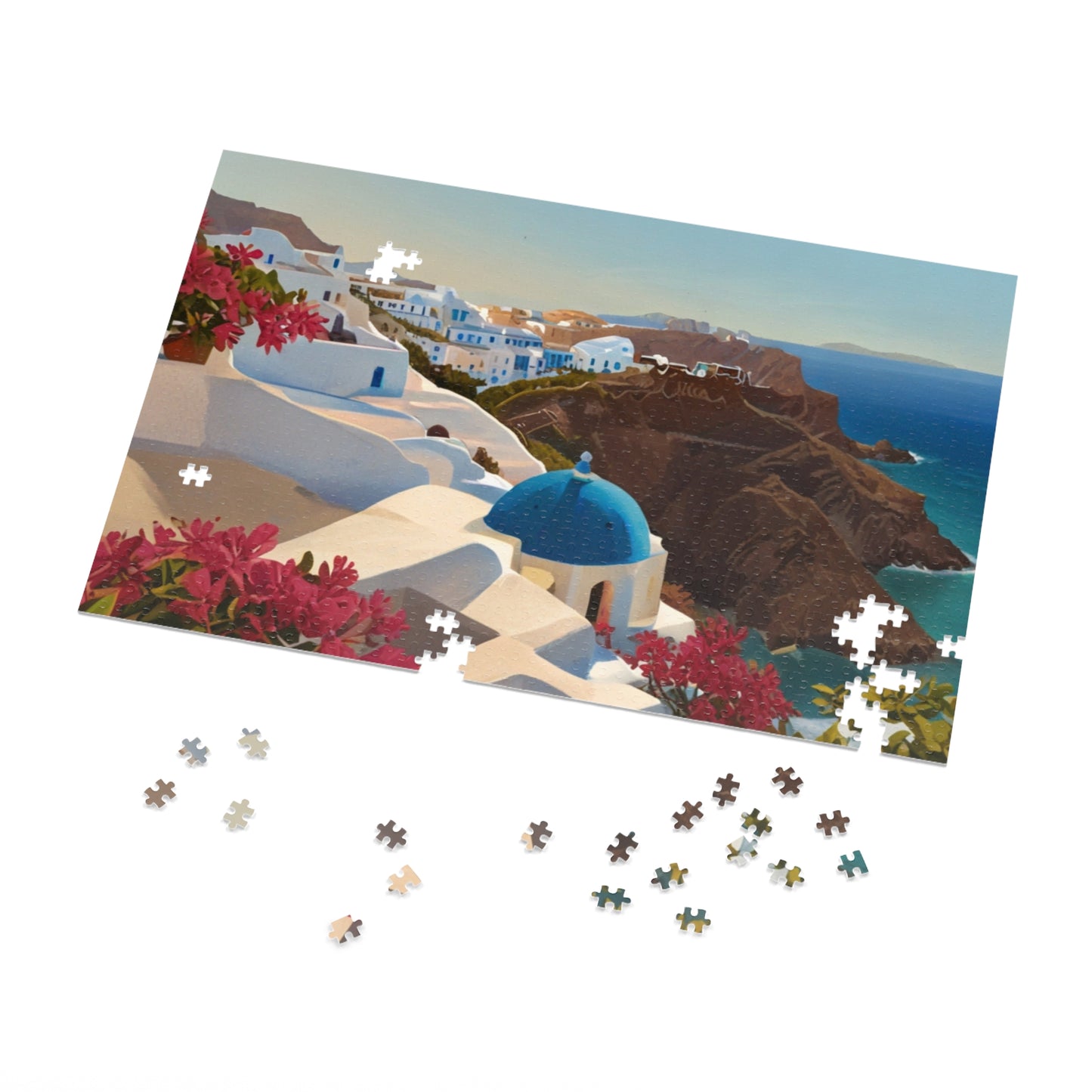 Santorini Serenity Jigsaw Puzzle (252, 500, 1000-Piece)