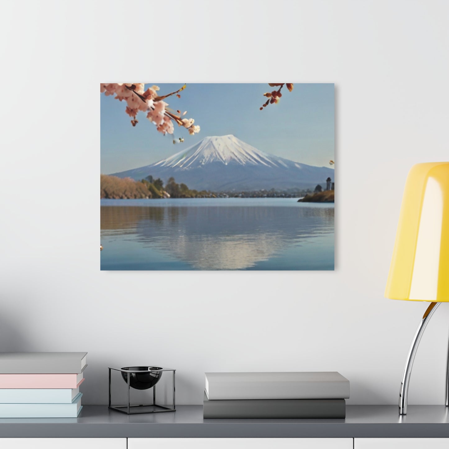 Mount Fuji with Cherry Blossoms - Acrylic Print