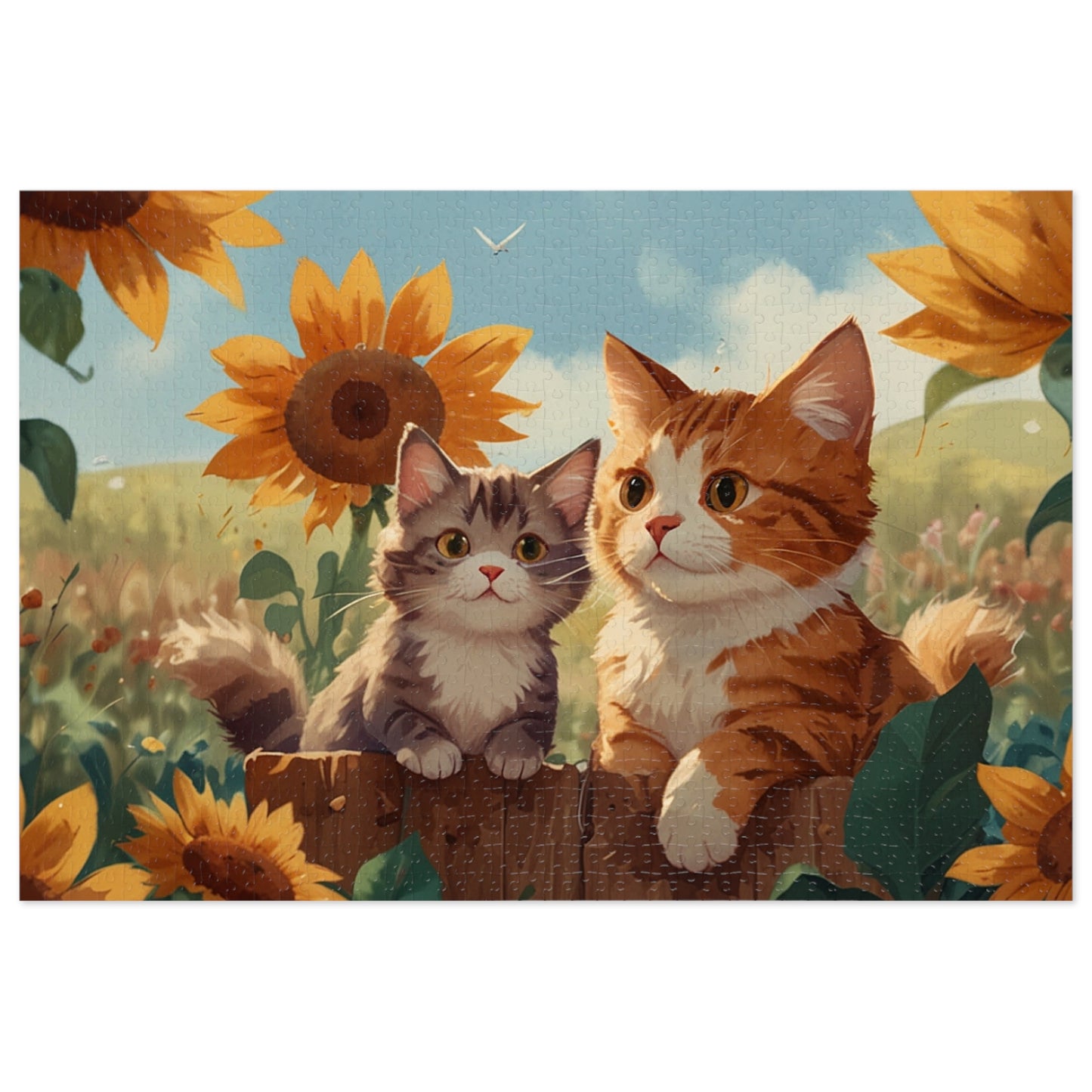 Summer Whimsy Kittens Jigsaw Puzzle (252, 500, 1000-Piece)
