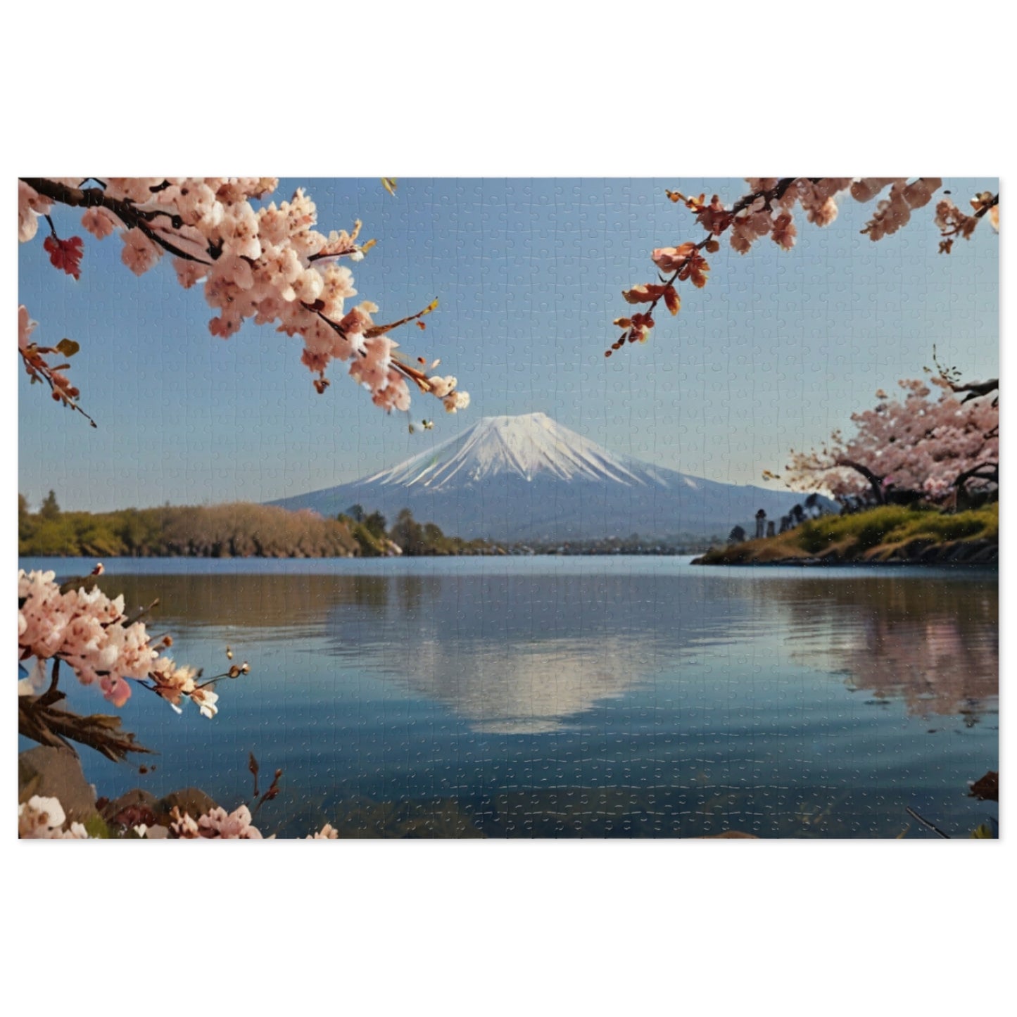 Mount Fuji Serenity Jigsaw Puzzle (252, 500, 1000-Piece) - Puzzlers Paradise