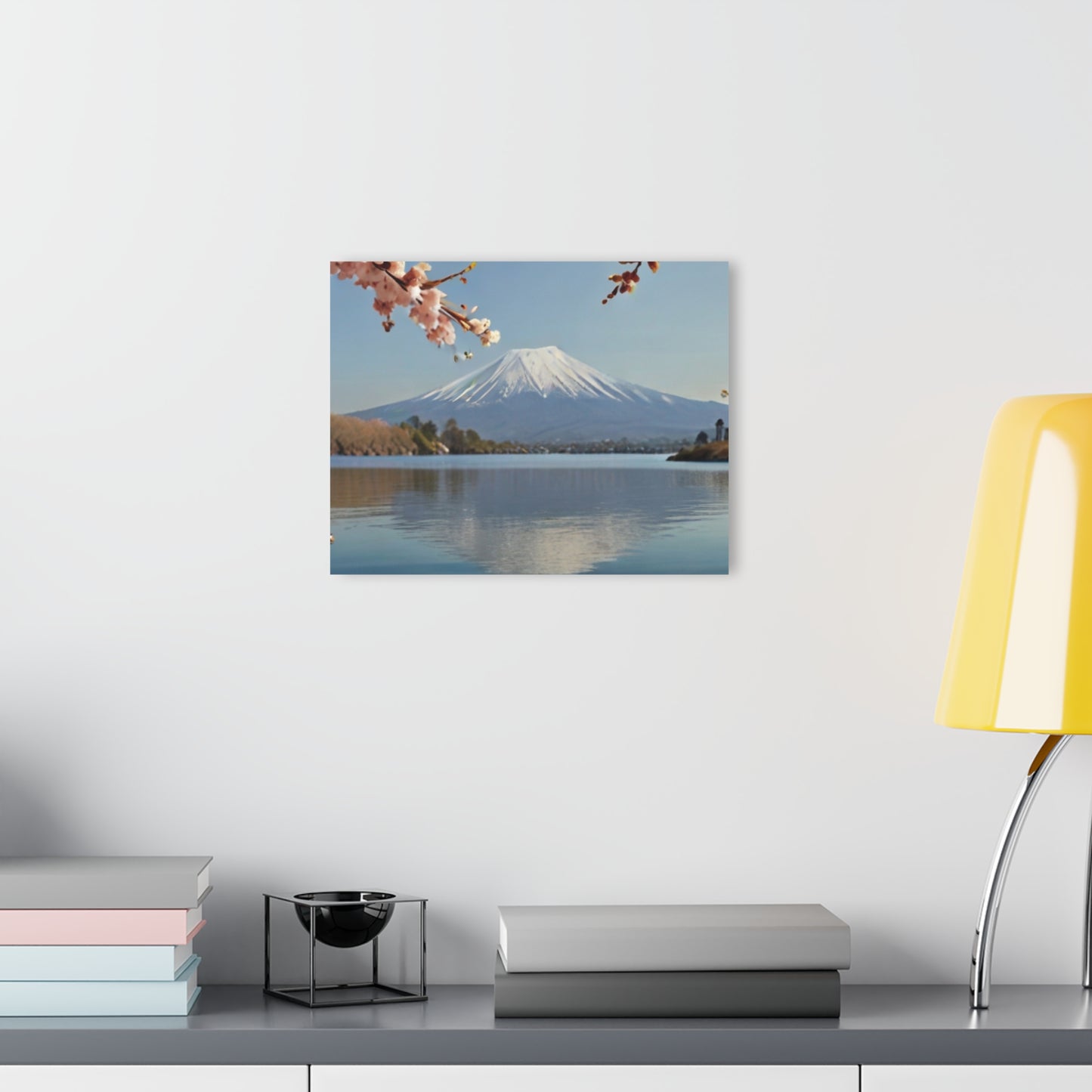 Mount Fuji with Cherry Blossoms - Acrylic Print
