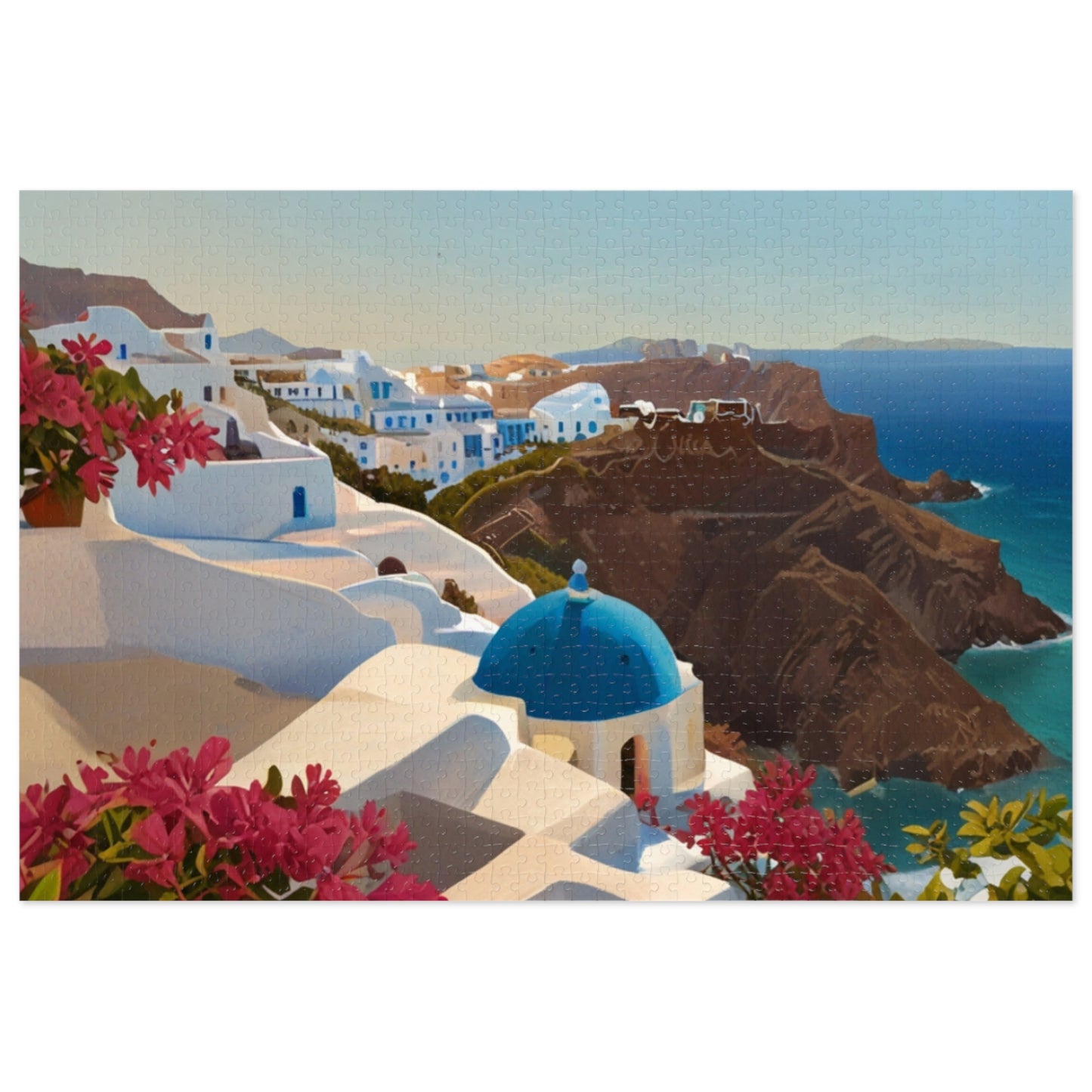 Santorini Serenity Jigsaw Puzzle (252, 500, 1000-Piece)