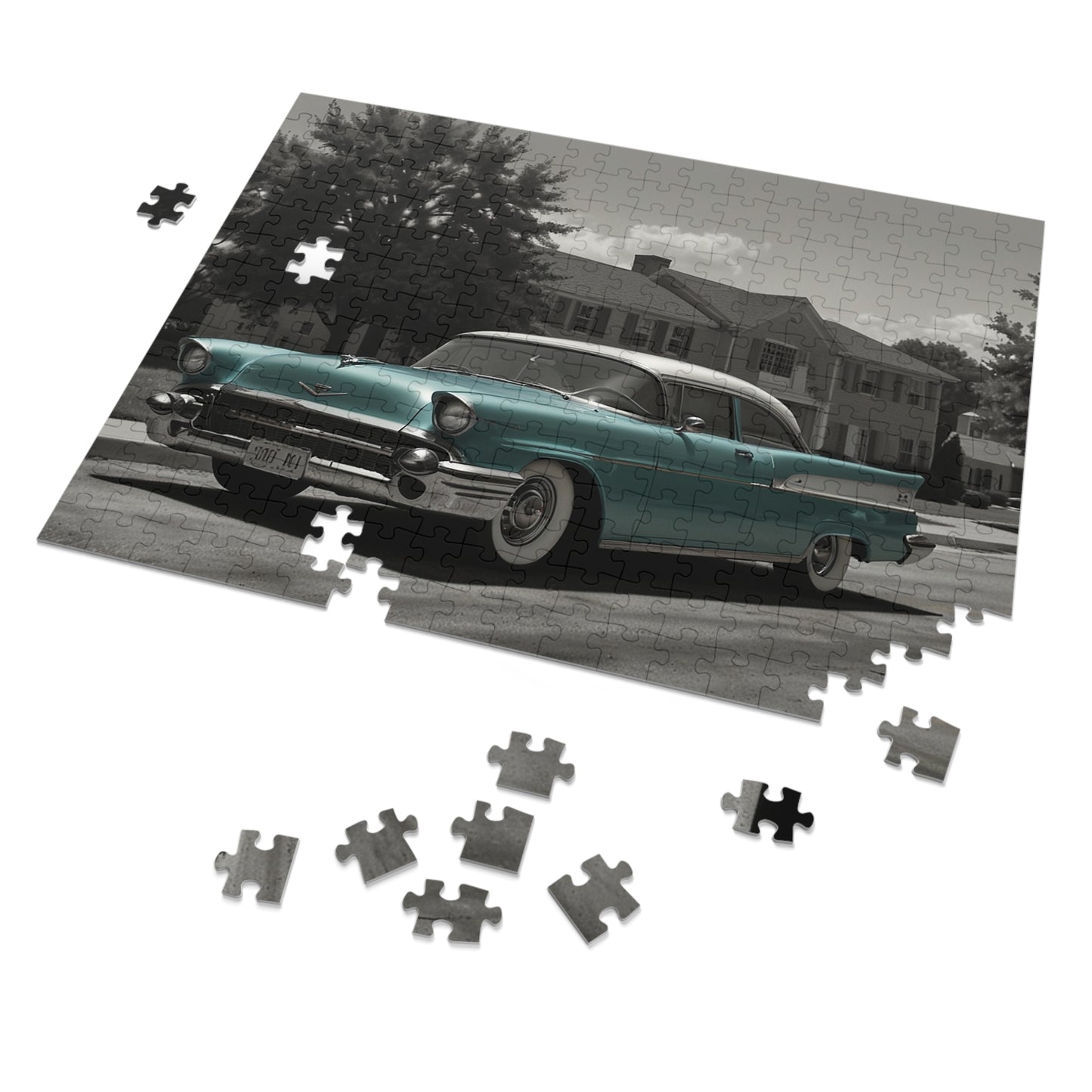 Suburban Dream Classic Car Jigsaw Puzzle (252, 500, 1000-Piece)