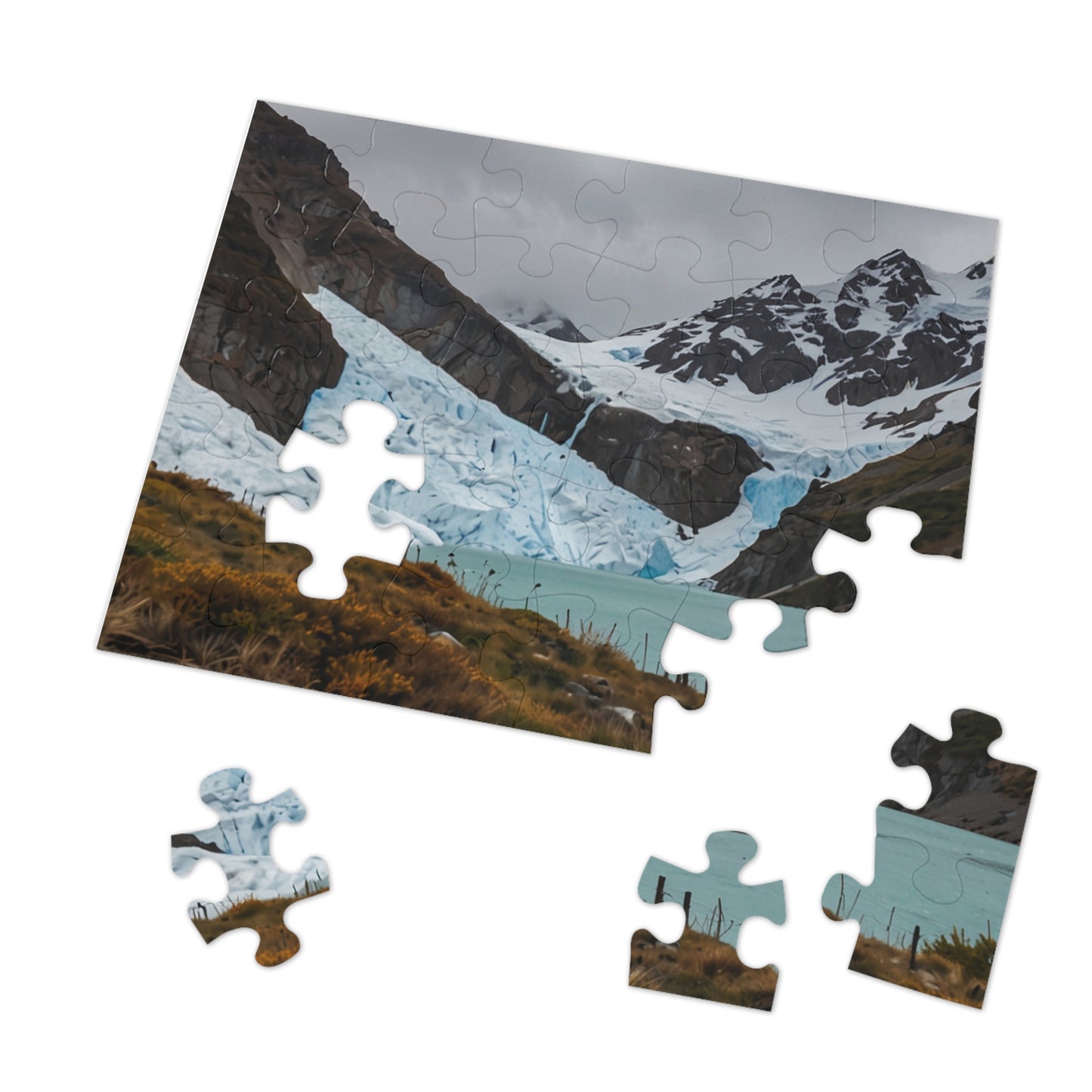 Glacier National Park Icefall Jigsaw Puzzle (252, 500, 1000-Piece) - Puzzlers Paradise