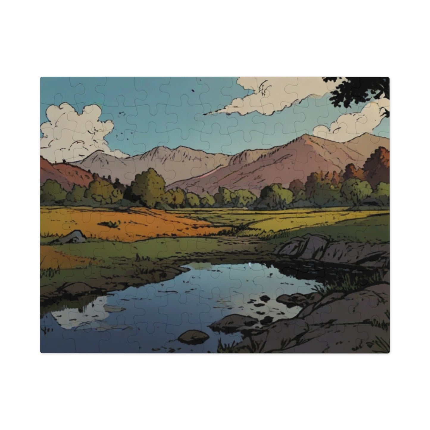 Riverside Reflection Jigsaw Puzzle (252, 500, 1000-Piece)
