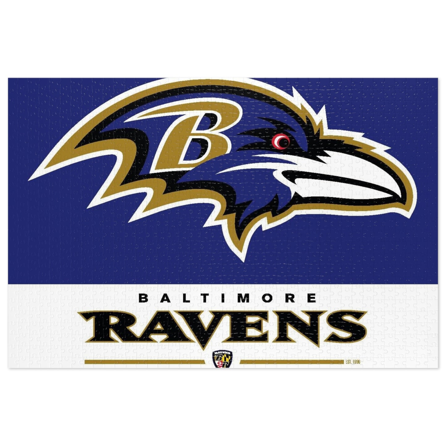 Baltimore Ravens Team Spirit Jigsaw Puzzle (252, 500, 1000-Piece) - Puzzlers Paradise