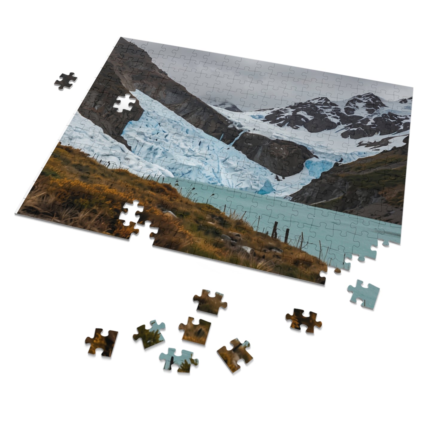 Glacier National Park Icefall Jigsaw Puzzle (252, 500, 1000-Piece) - Puzzlers Paradise