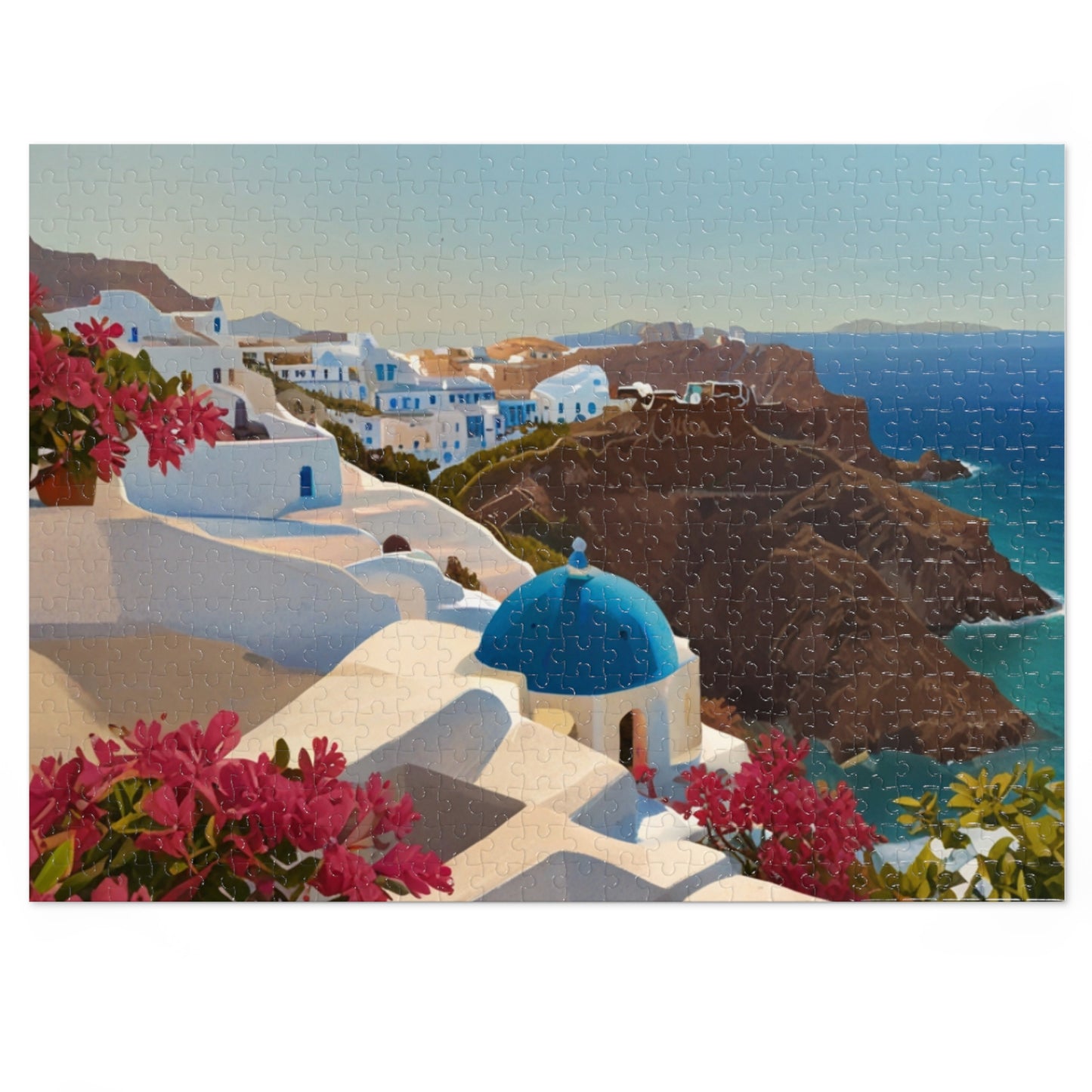 Santorini Serenity Jigsaw Puzzle (252, 500, 1000-Piece)