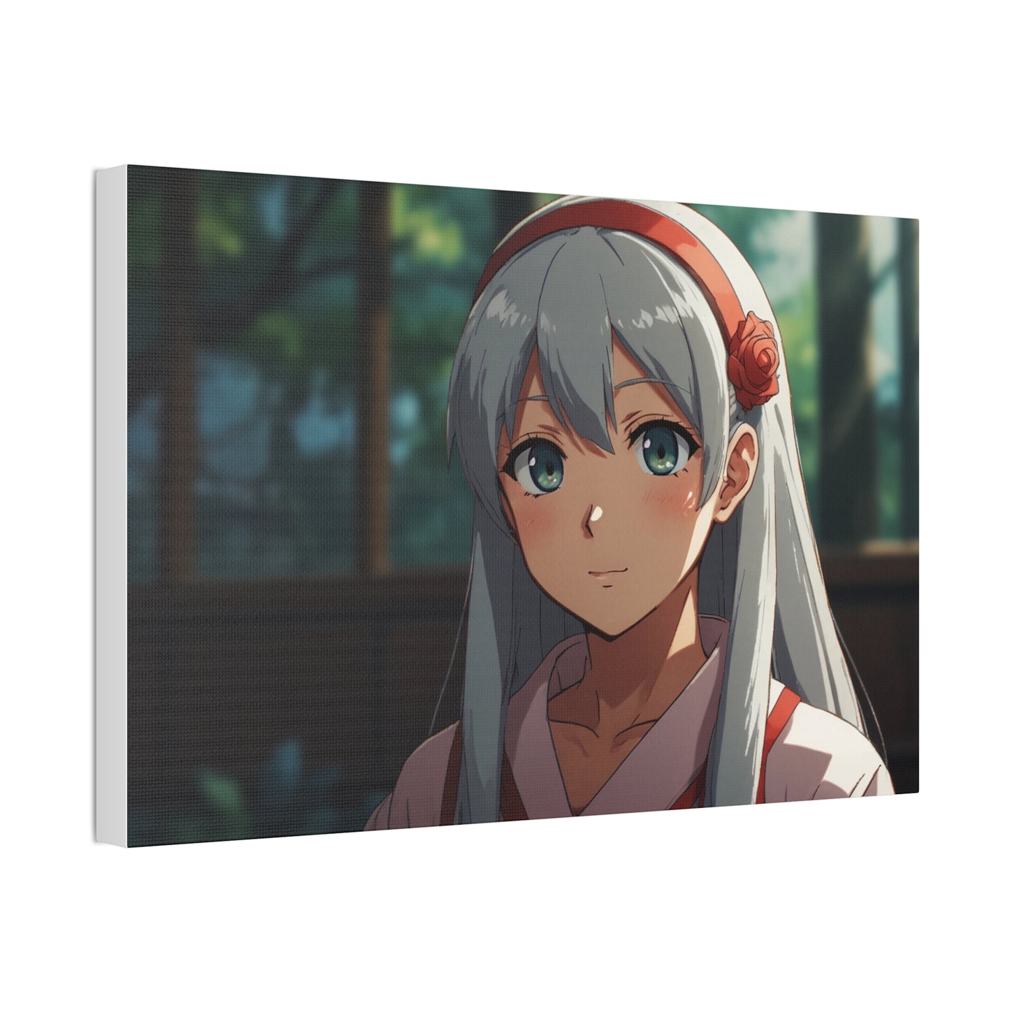 Glimpse of Serenity: Anime Character Canvas Stretched, 1.5'' Puzzlers Paradise