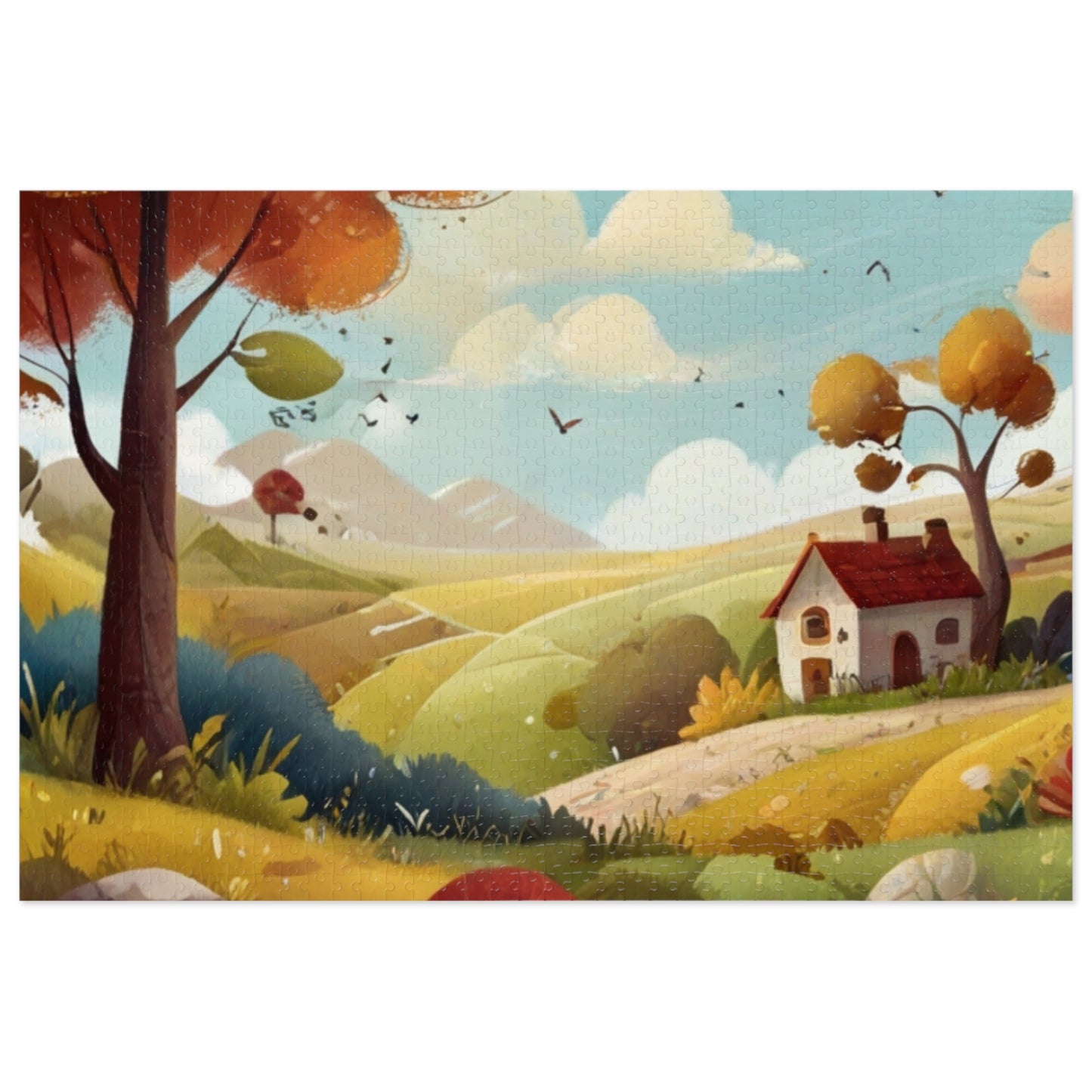 Countryside Charm and City Slicker Jigsaw Puzzle (252, 500, 1000-Piece)