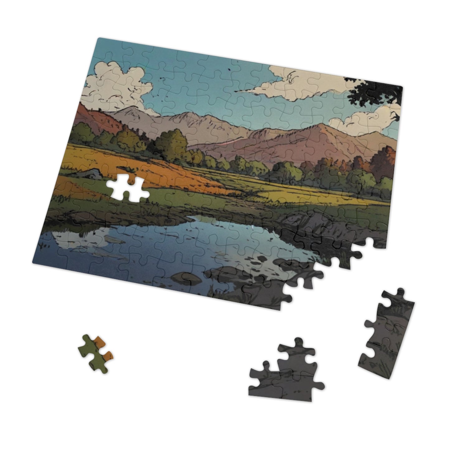 Riverside Reflection Jigsaw Puzzle (252, 500, 1000-Piece)