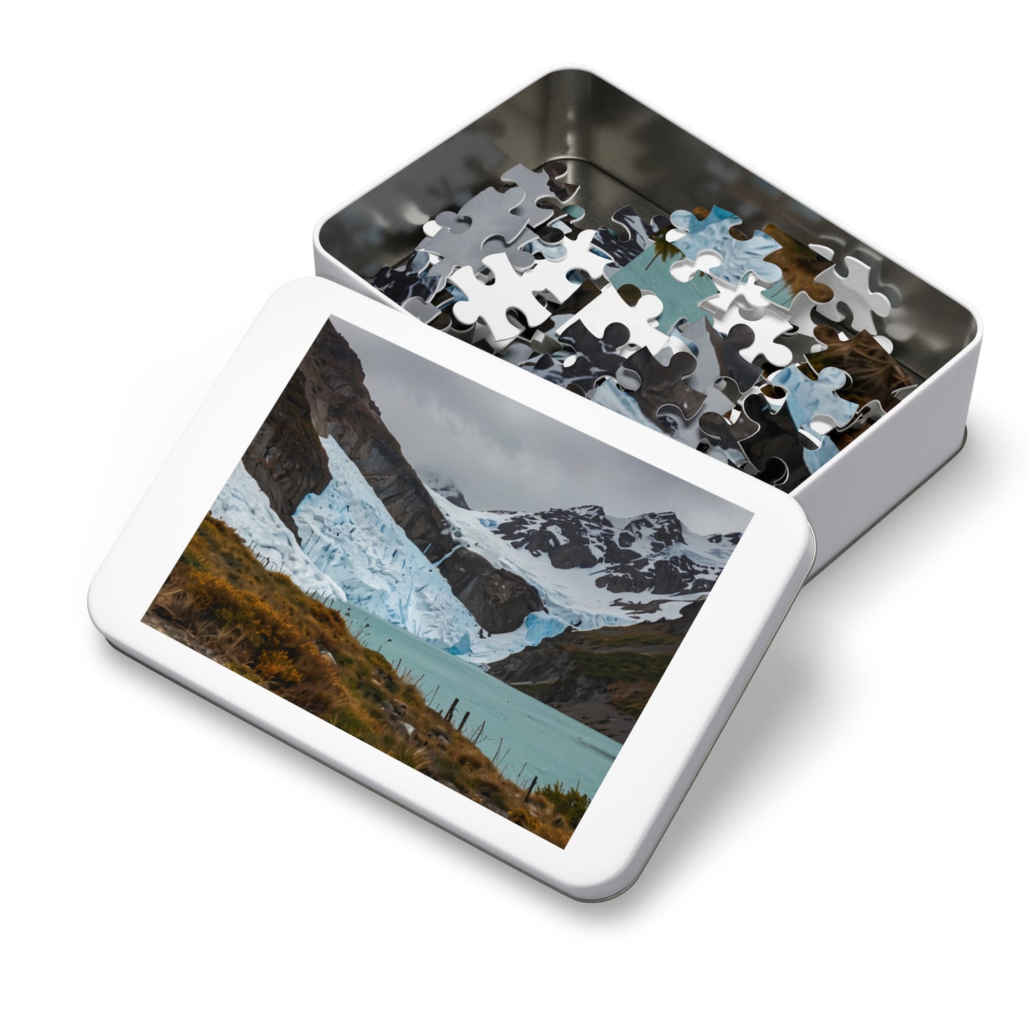 Glacier National Park Icefall Jigsaw Puzzle (252, 500, 1000-Piece) - Puzzlers Paradise