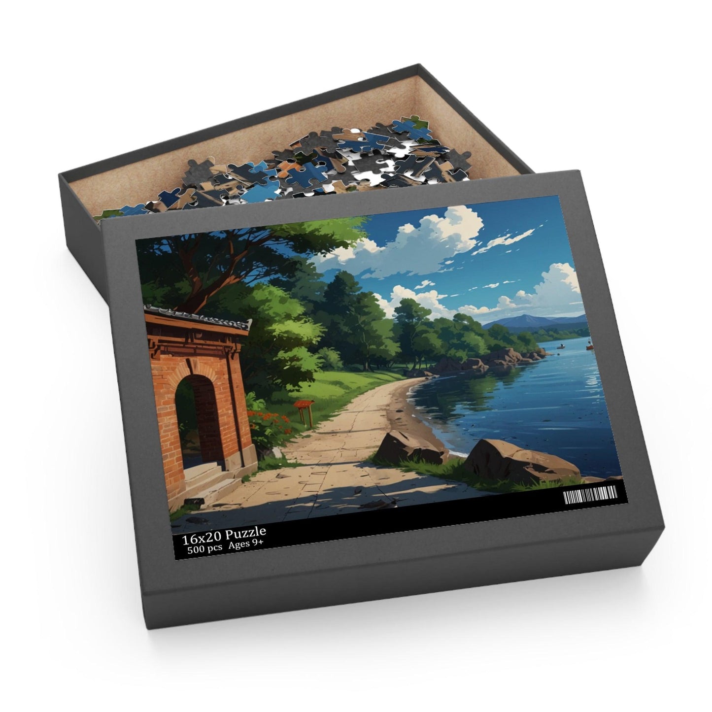 Lakeside Serenity Puzzle (120, 252, 500-Piece) - Puzzlers Paradise