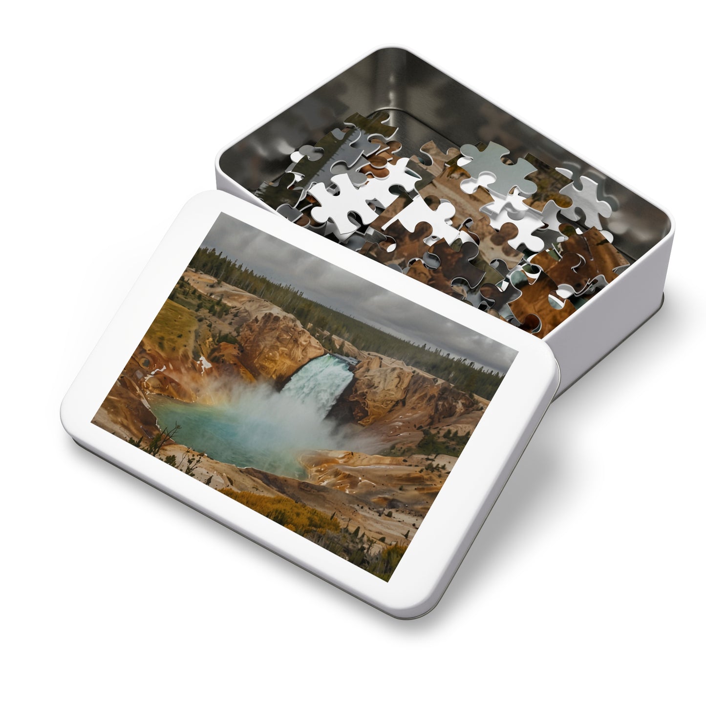 Yellowstone Waterfall Bliss Jigsaw Puzzle (252, 500, 1000-Piece)