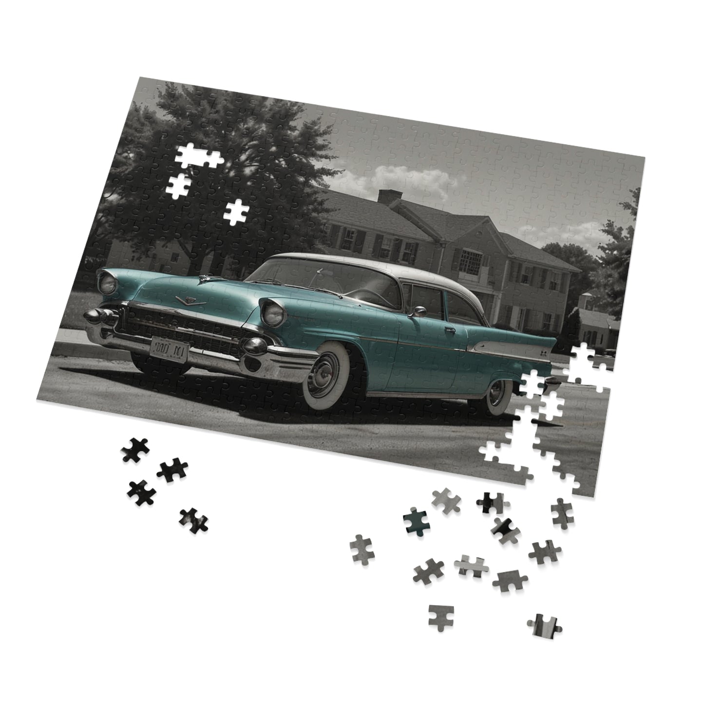 Suburban Dream Classic Car Jigsaw Puzzle (252, 500, 1000-Piece)