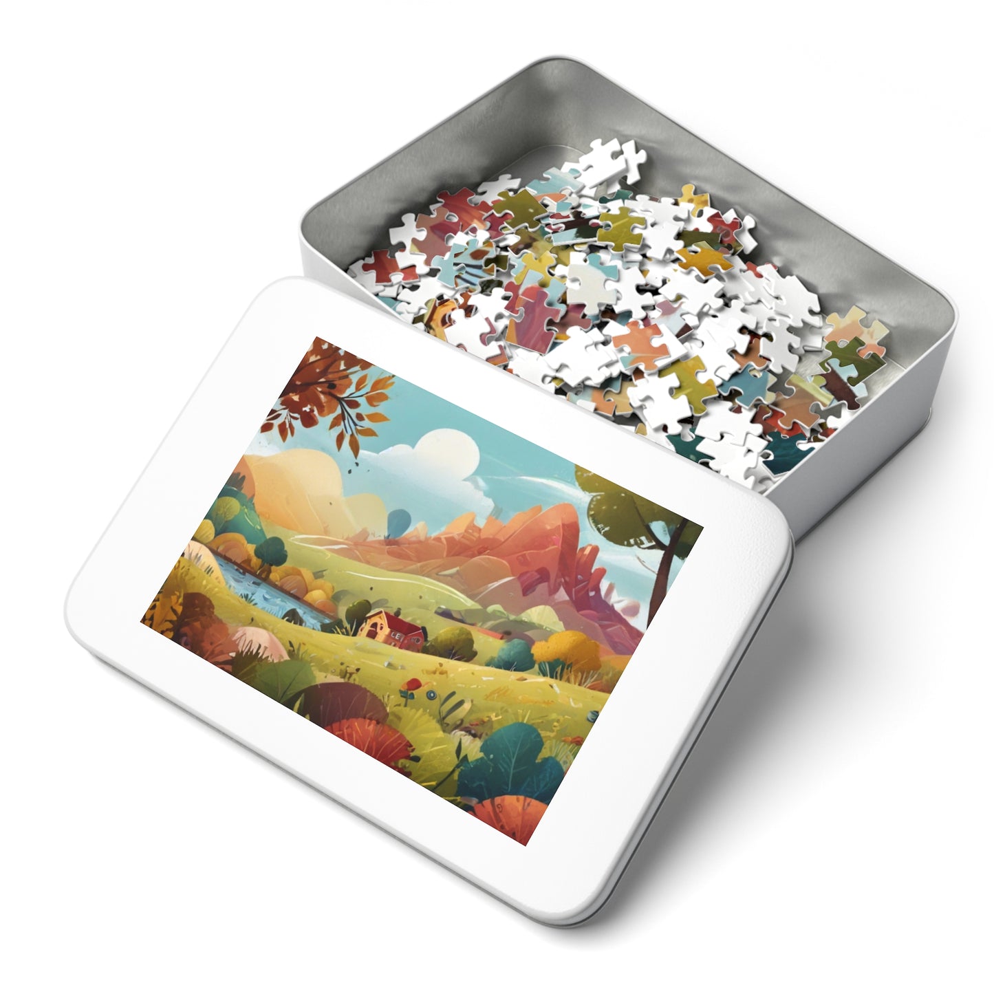 Countryside Charm and City Slicker Jigsaw Puzzle (252, 500, 1000-Piece)
