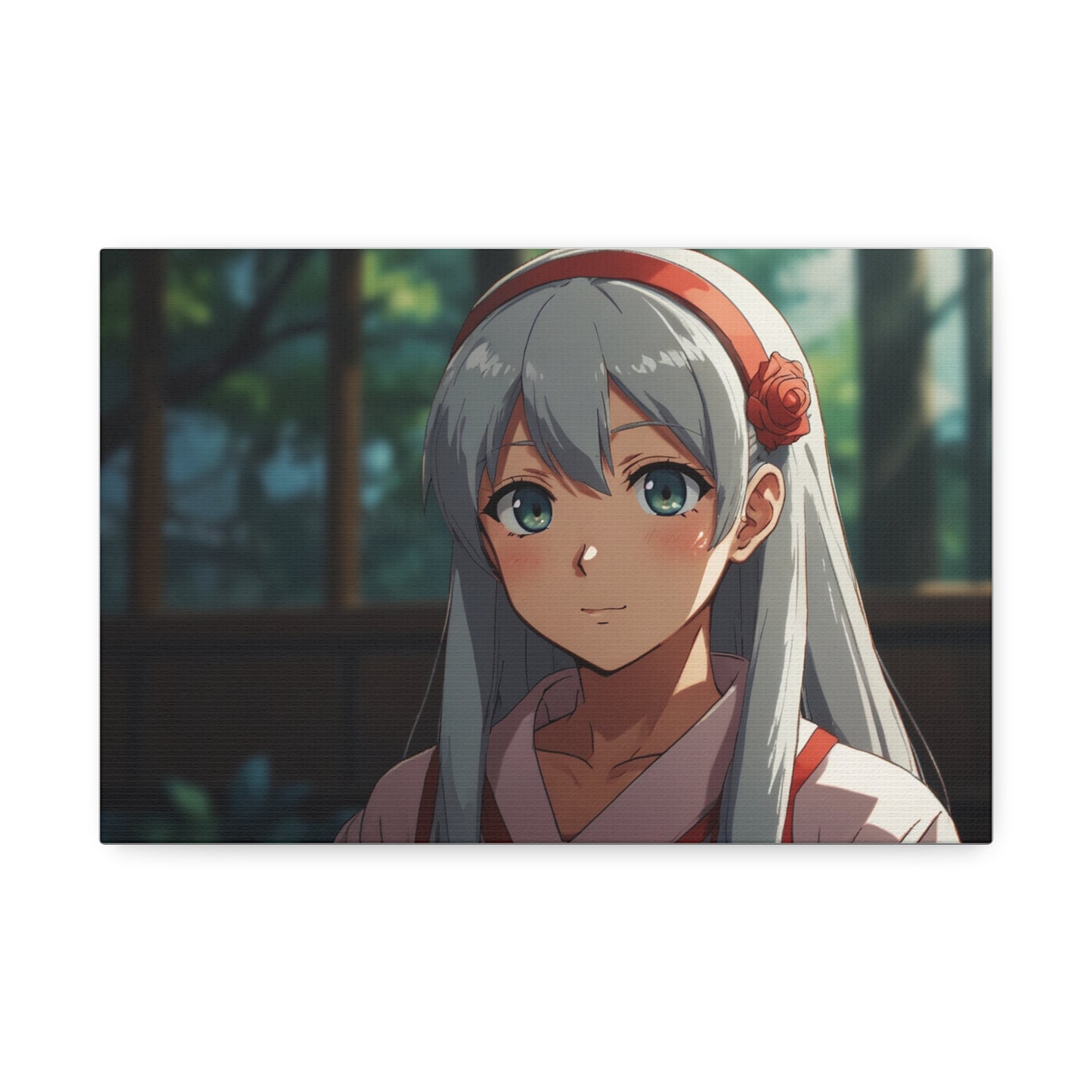 Glimpse of Serenity: Anime Character Canvas Stretched, 1.5'' Puzzlers Paradise