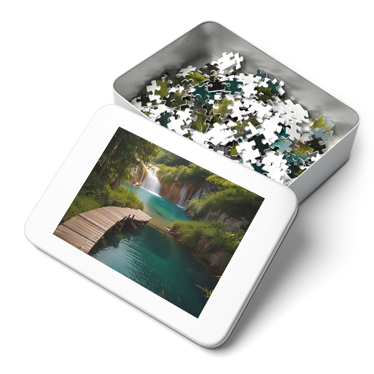 Plitvice Lakes Bliss Jigsaw Puzzle (252, 500, 1000-Piece) - Puzzlers Paradise
