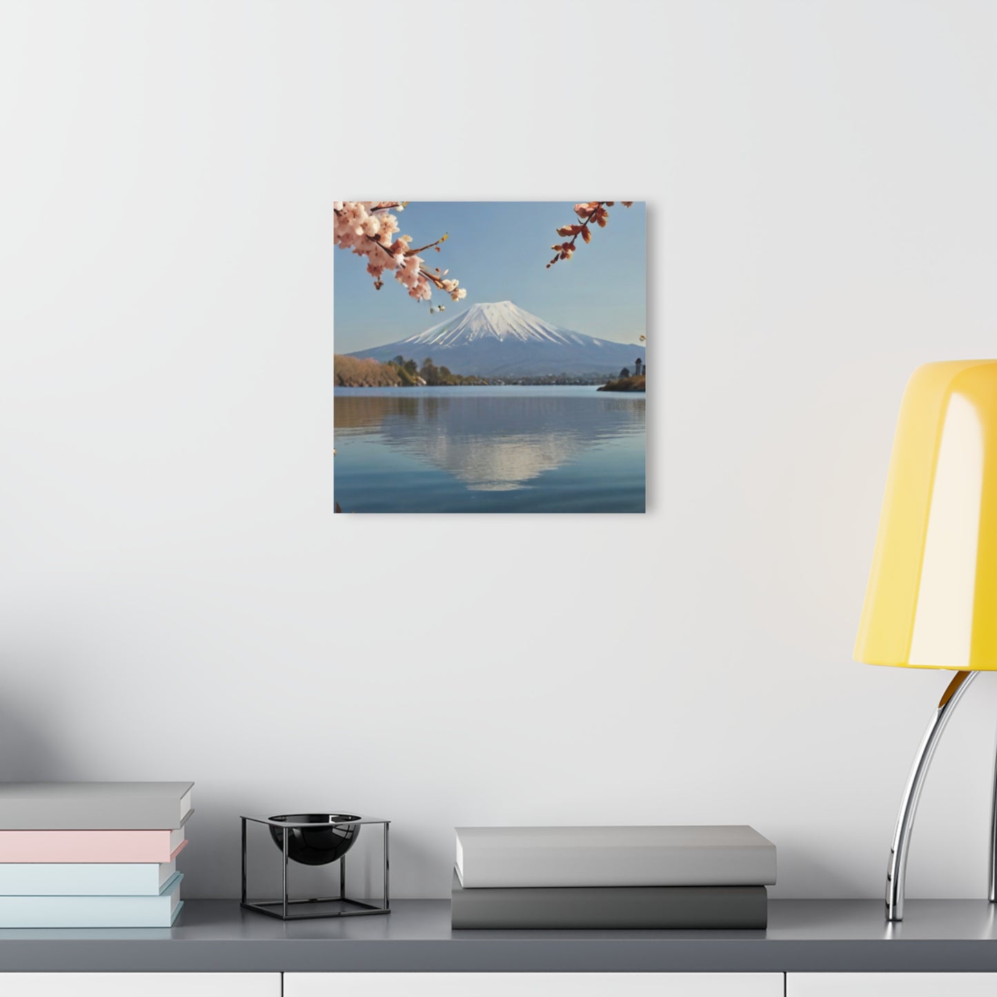 Mount Fuji with Cherry Blossoms - Acrylic Print