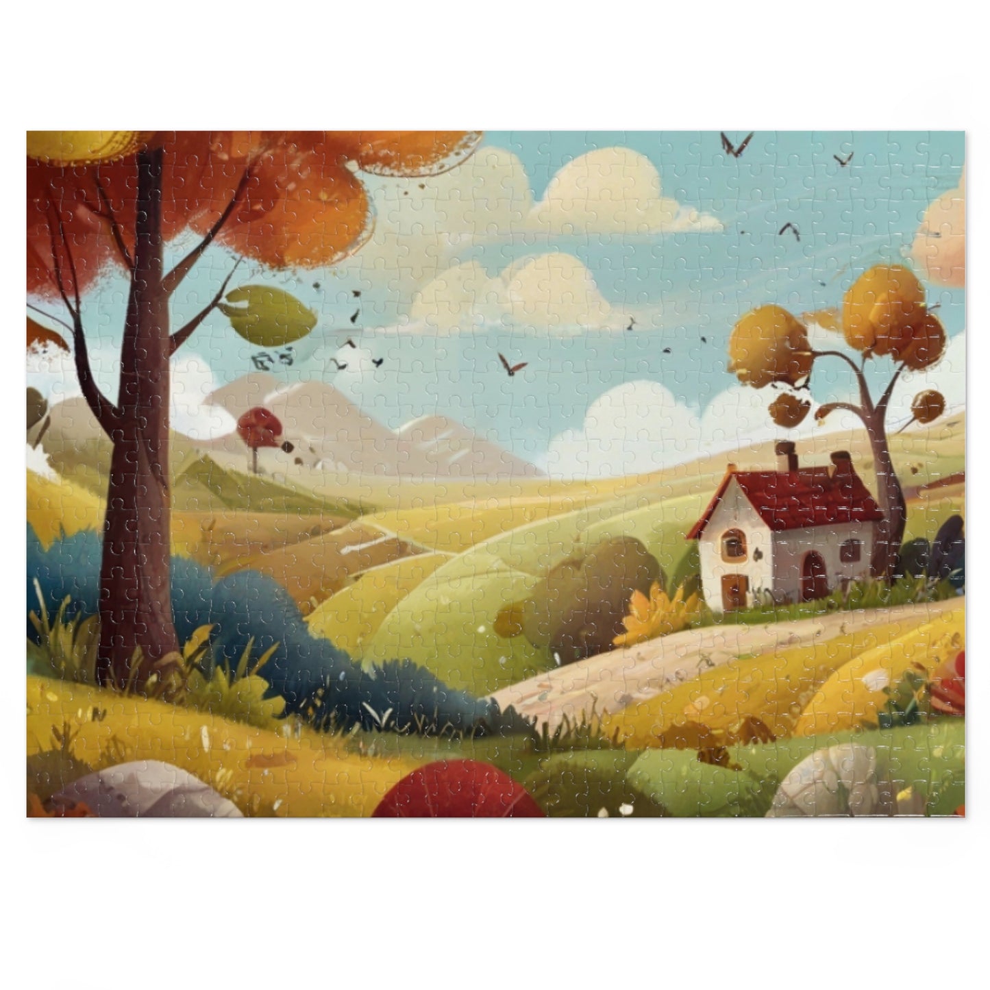 Countryside Charm and City Slicker Jigsaw Puzzle (252, 500, 1000-Piece)