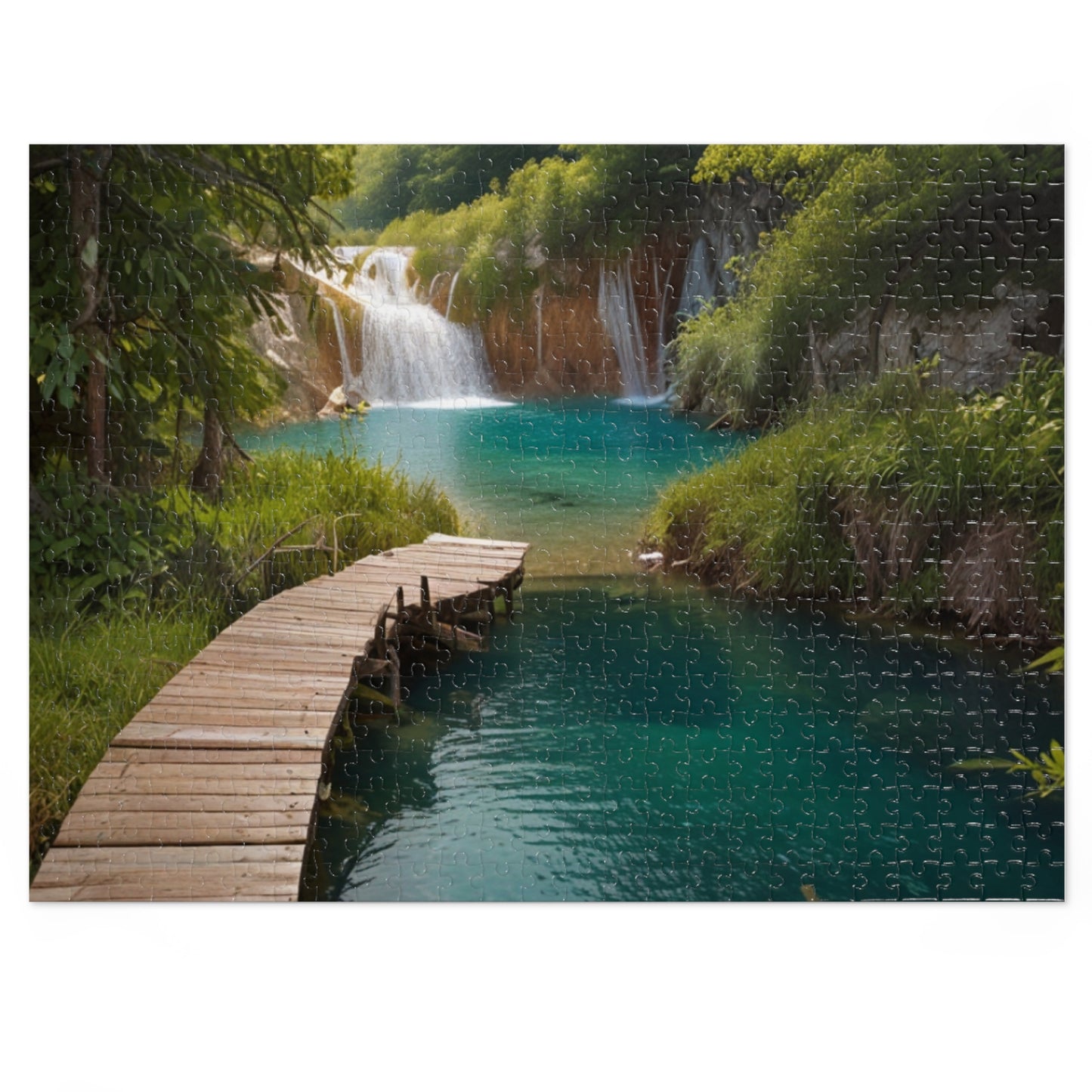 Plitvice Lakes Bliss Jigsaw Puzzle (252, 500, 1000-Piece) - Puzzlers Paradise