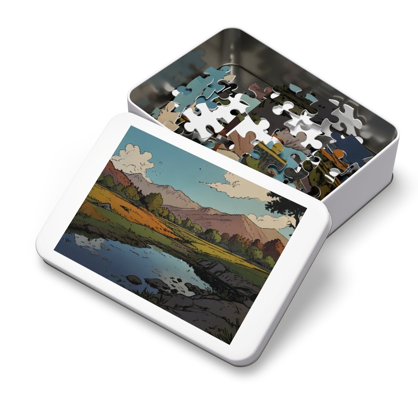 Riverside Reflection Jigsaw Puzzle (252, 500, 1000-Piece)