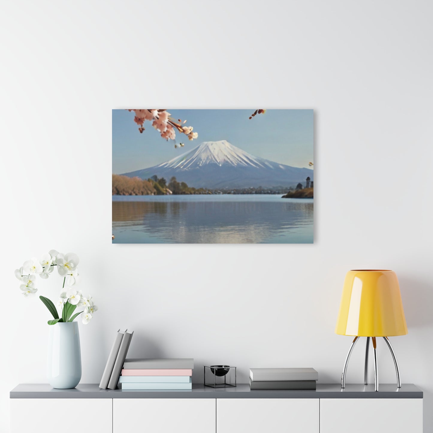 Mount Fuji with Cherry Blossoms - Acrylic Print