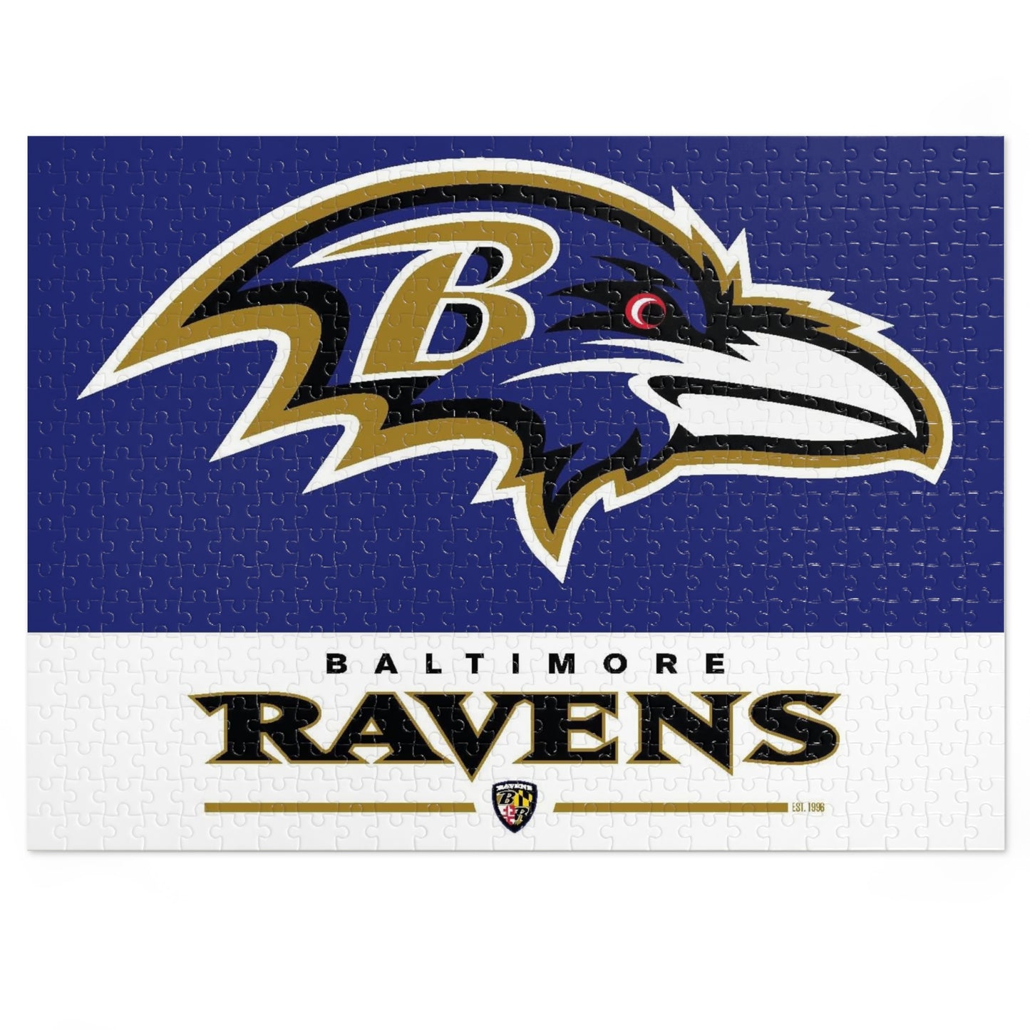 Baltimore Ravens Team Spirit Jigsaw Puzzle (252, 500, 1000-Piece) - Puzzlers Paradise