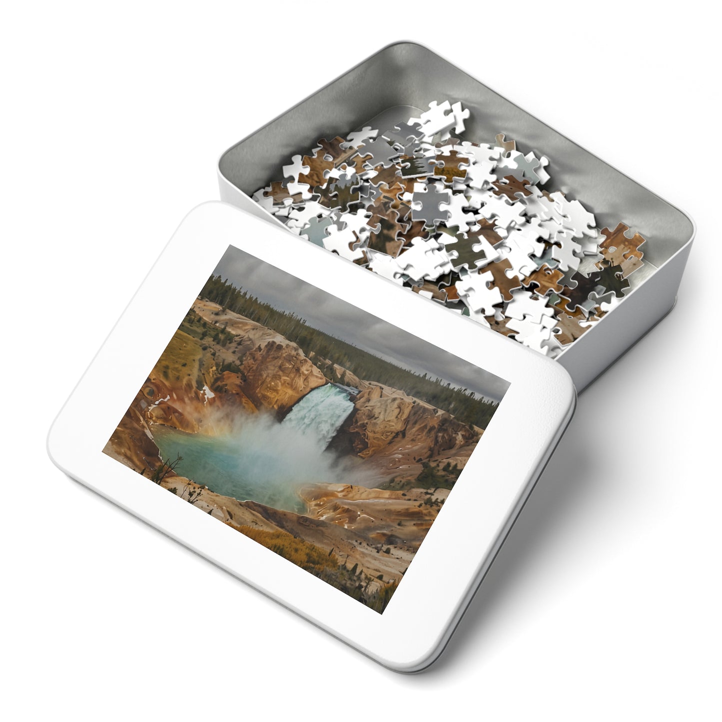 Yellowstone Waterfall Bliss Jigsaw Puzzle (252, 500, 1000-Piece)