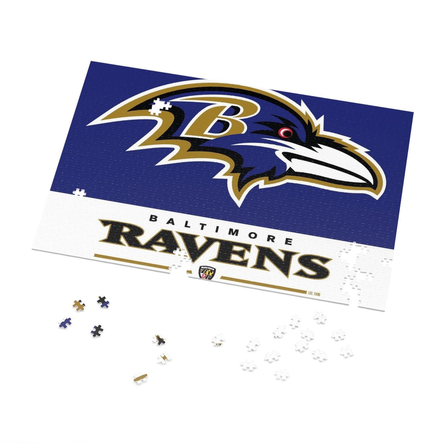 Baltimore Ravens Team Spirit Jigsaw Puzzle (252, 500, 1000-Piece) - Puzzlers Paradise