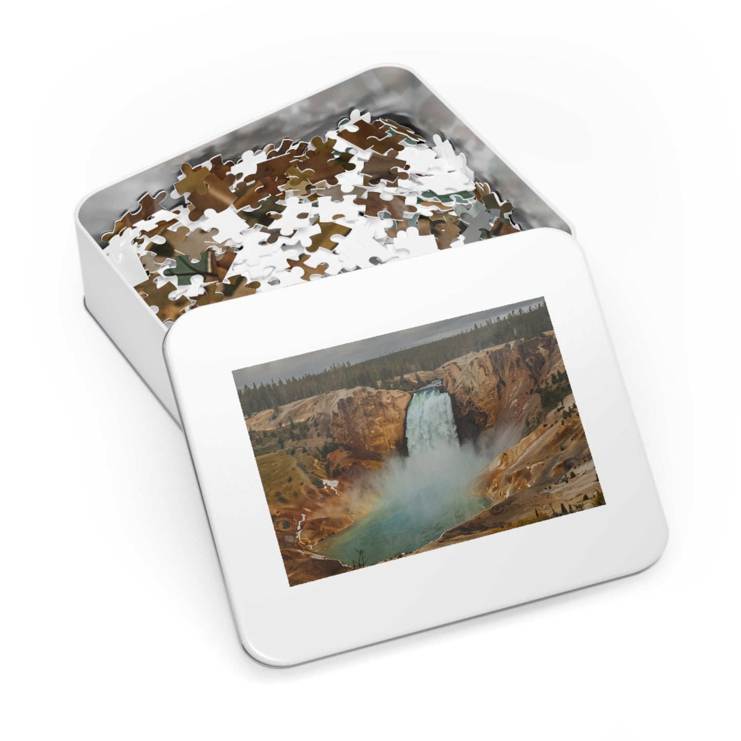 Yellowstone Waterfall Bliss Jigsaw Puzzle (252, 500, 1000-Piece)
