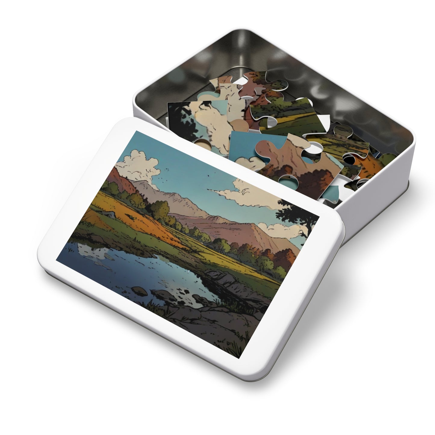 Riverside Reflection Jigsaw Puzzle (252, 500, 1000-Piece)
