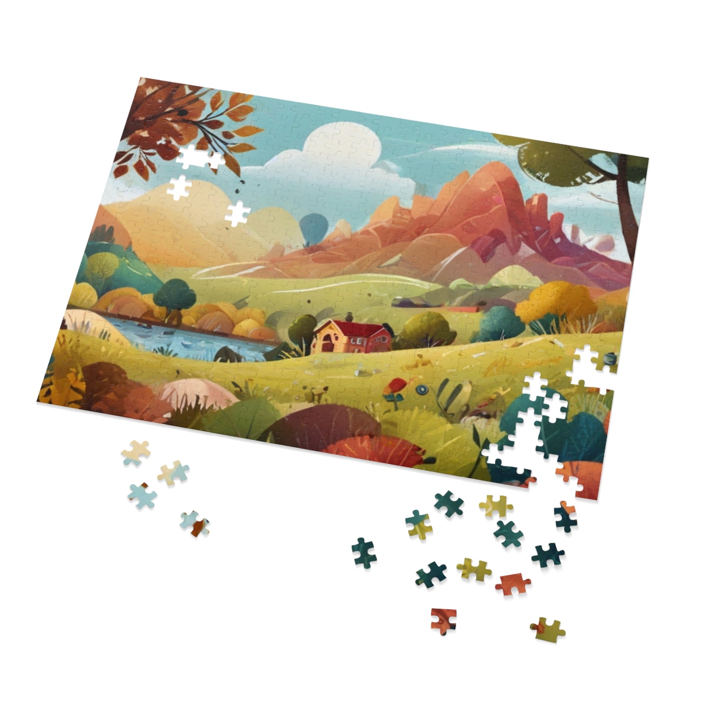 Countryside Charm and City Slicker Jigsaw Puzzle (252, 500, 1000-Piece)