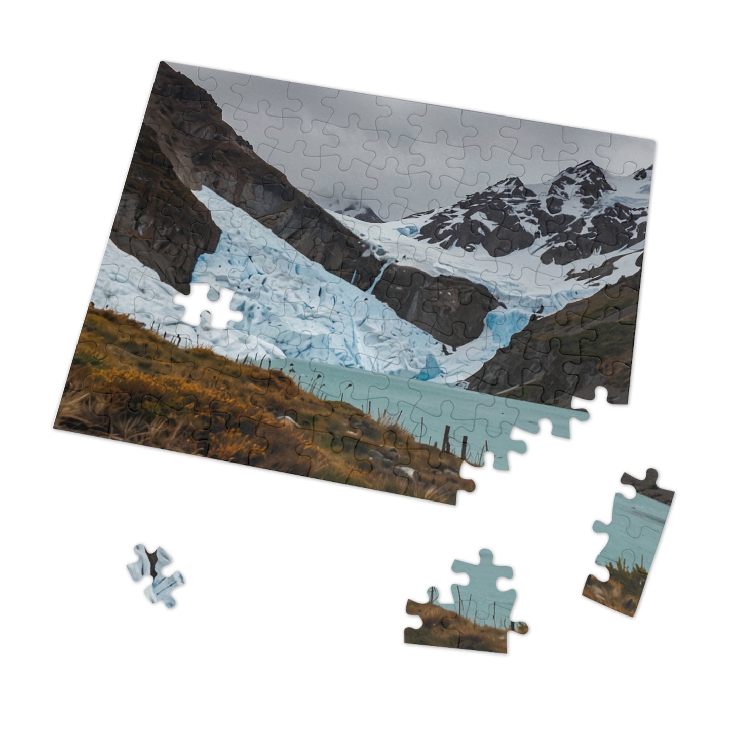 Glacier National Park Icefall Jigsaw Puzzle (252, 500, 1000-Piece) - Puzzlers Paradise