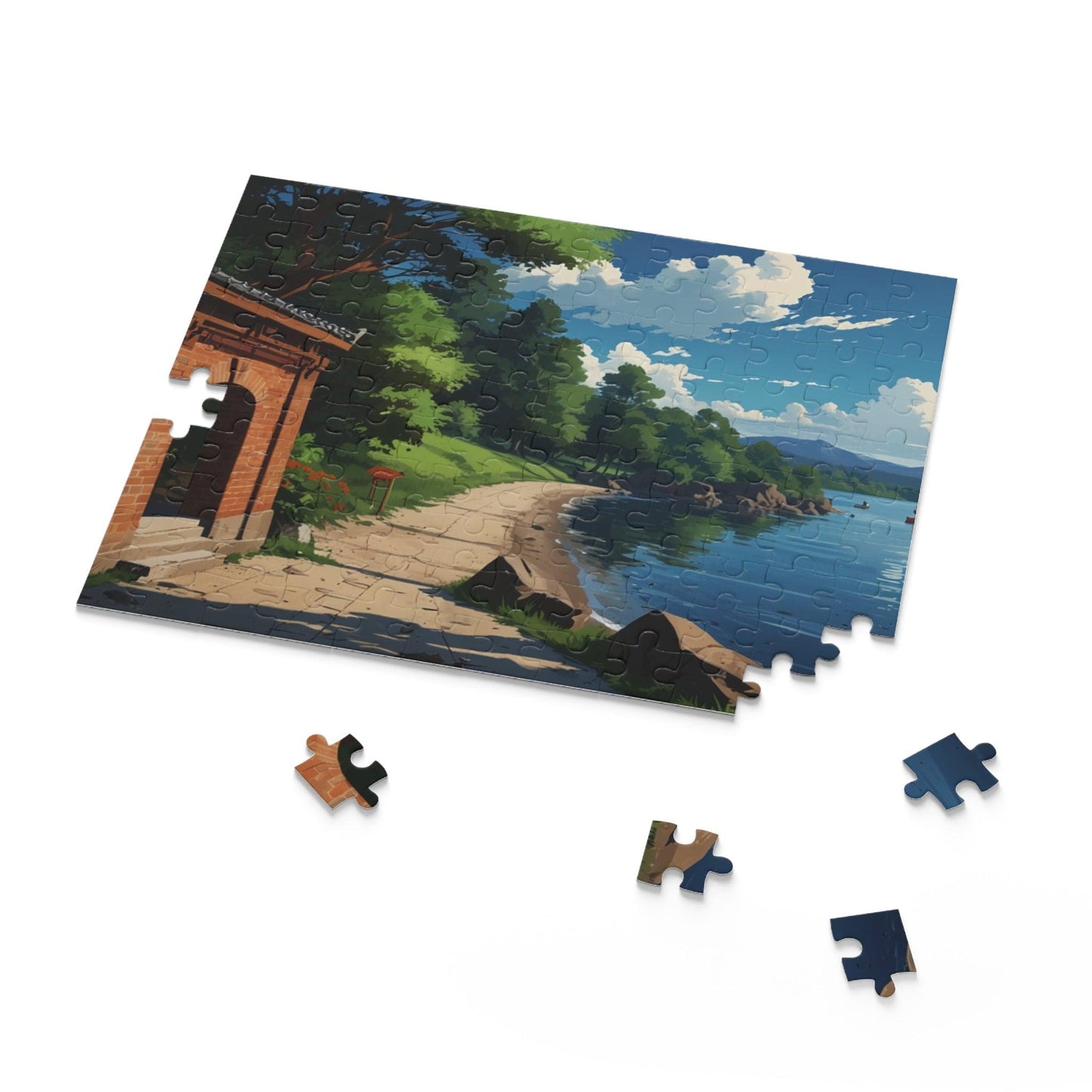 Lakeside Serenity Puzzle (120, 252, 500-Piece) - Puzzlers Paradise