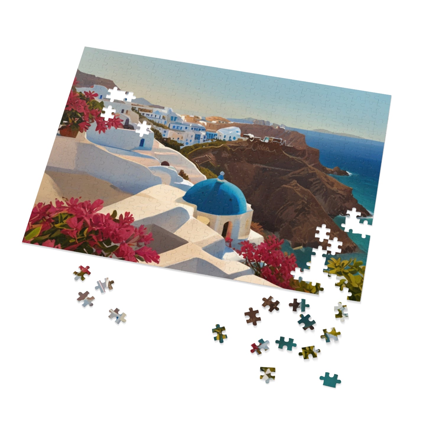 Santorini Serenity Jigsaw Puzzle (252, 500, 1000-Piece)