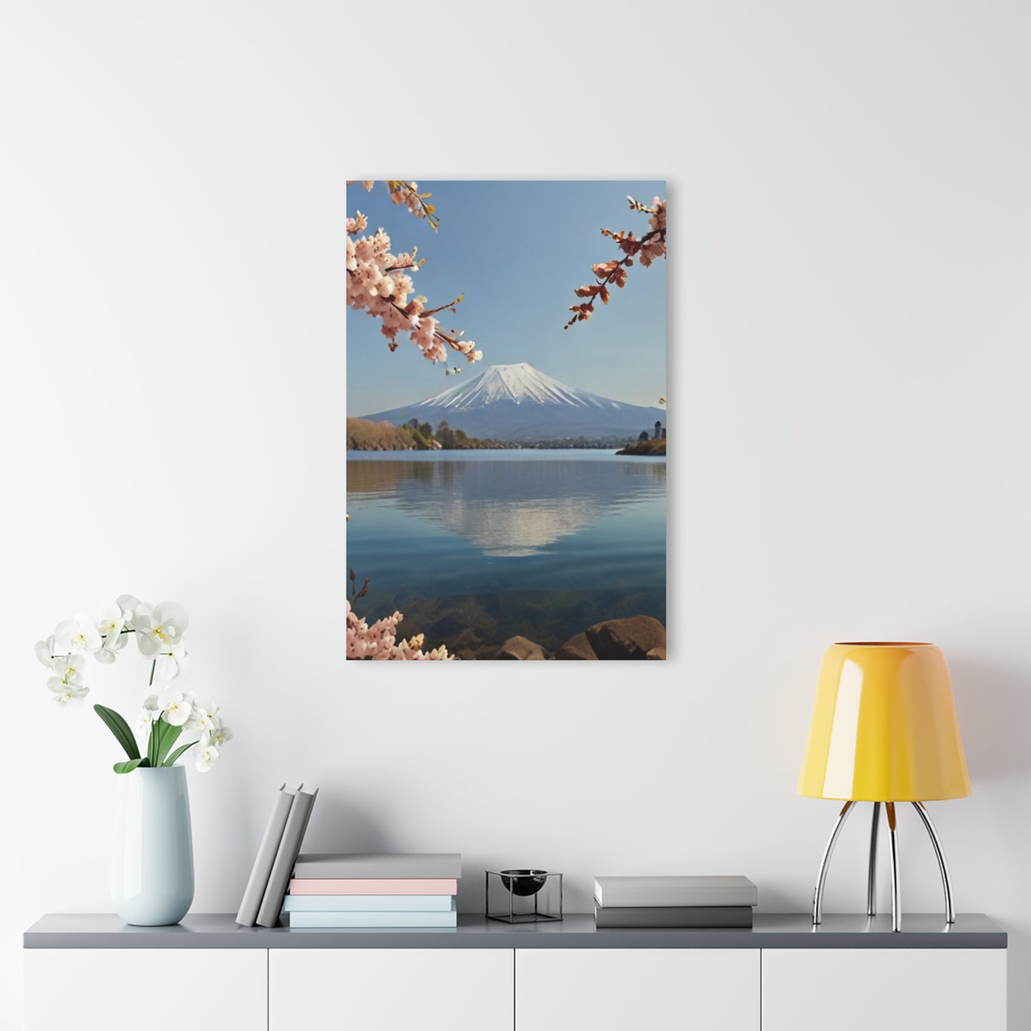 Mount Fuji with Cherry Blossoms - Acrylic Print