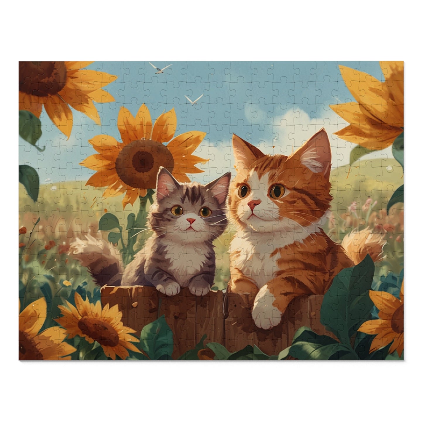Summer Whimsy Kittens Jigsaw Puzzle (252, 500, 1000-Piece)