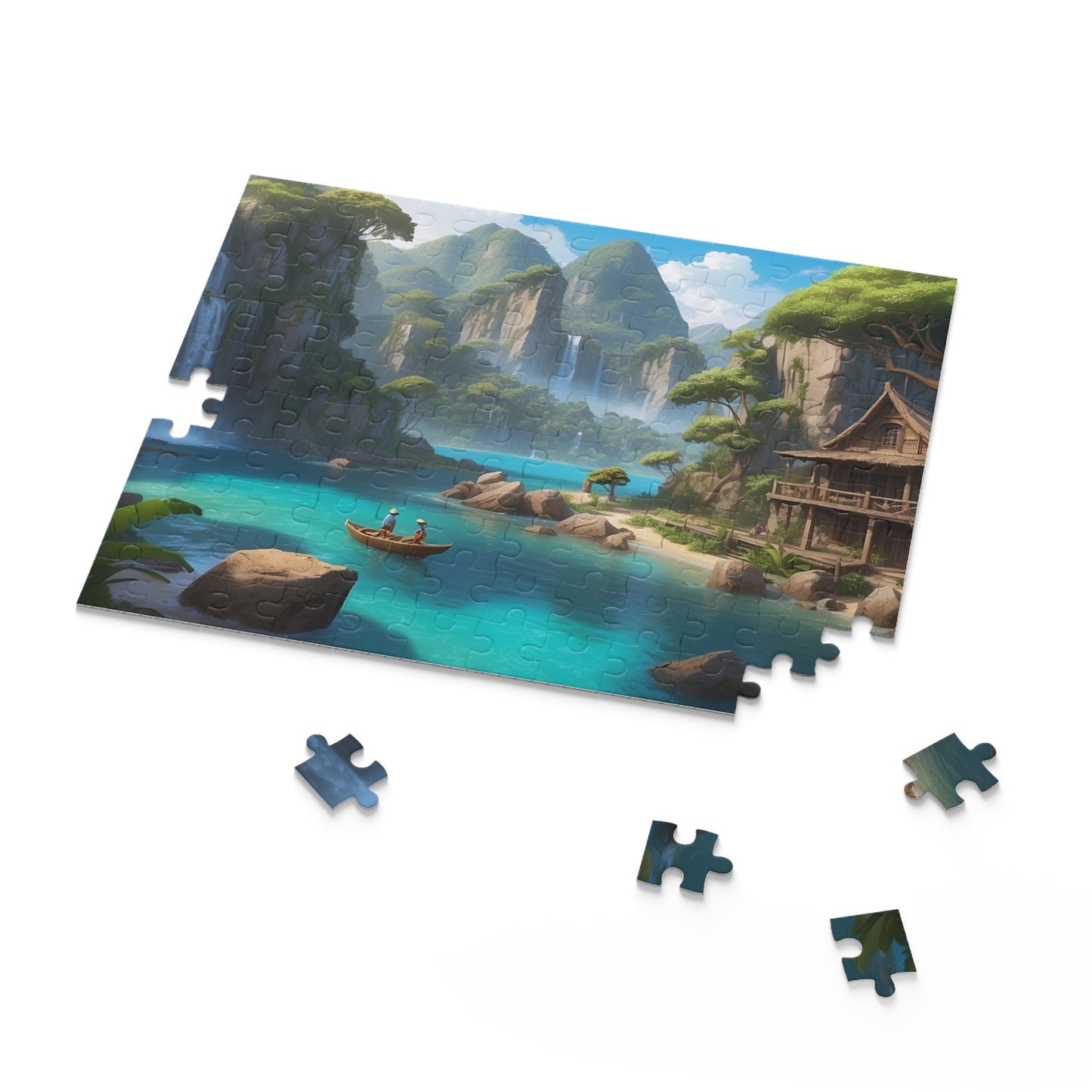 Paradise Falls Jigsaw Puzzle (120, 252, 500-Piece) - Puzzlers Paradise