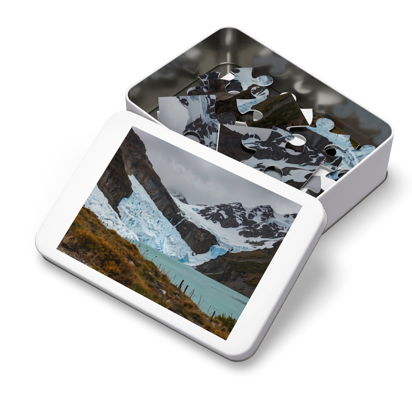 Glacier National Park Icefall Jigsaw Puzzle (252, 500, 1000-Piece) - Puzzlers Paradise