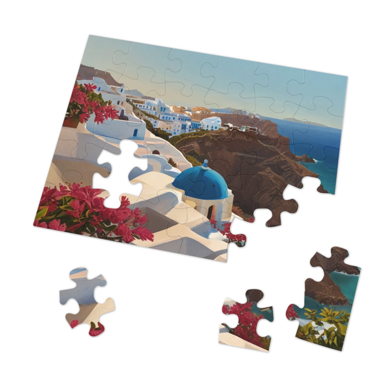 Santorini Serenity Jigsaw Puzzle (252, 500, 1000-Piece)