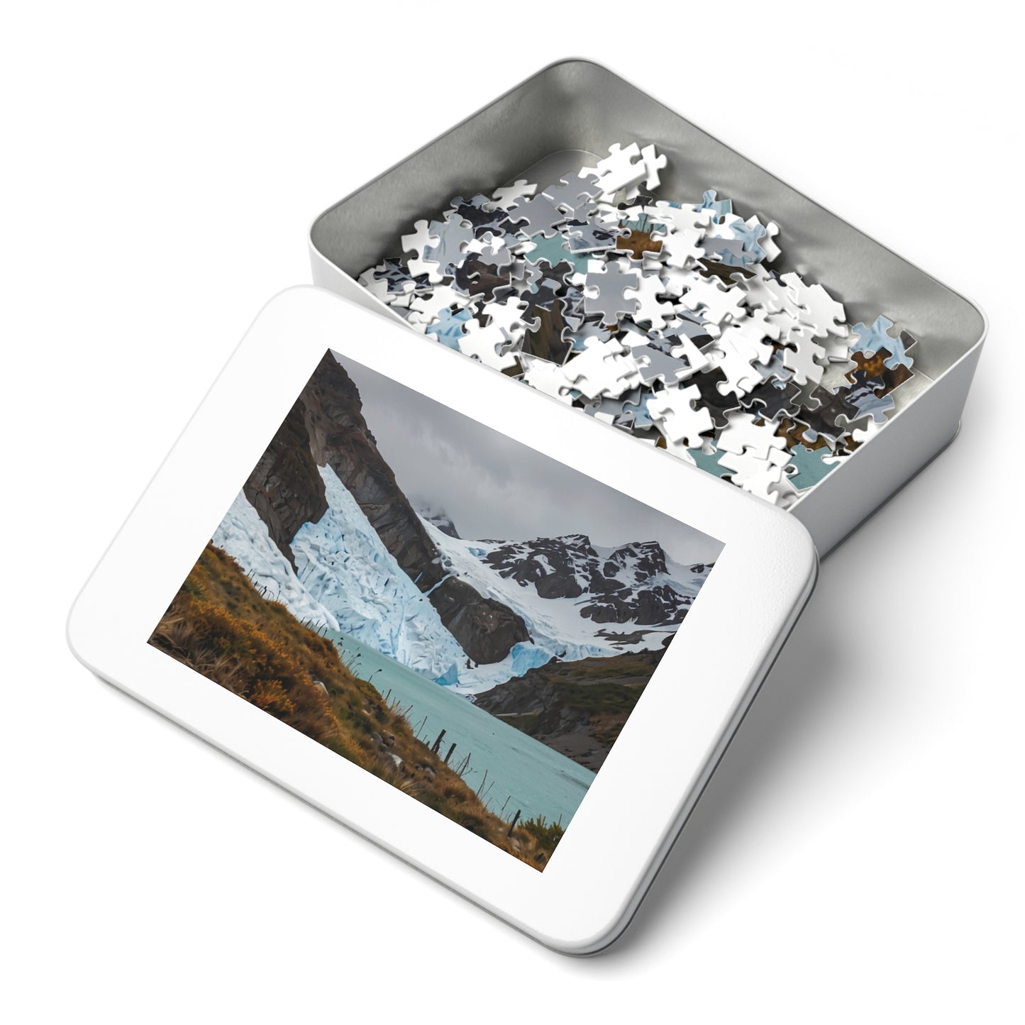 Glacier National Park Icefall Jigsaw Puzzle (252, 500, 1000-Piece) - Puzzlers Paradise