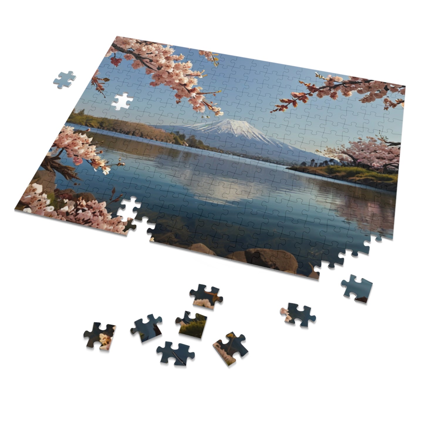 Mount Fuji Serenity Jigsaw Puzzle (252, 500, 1000-Piece) - Puzzlers Paradise