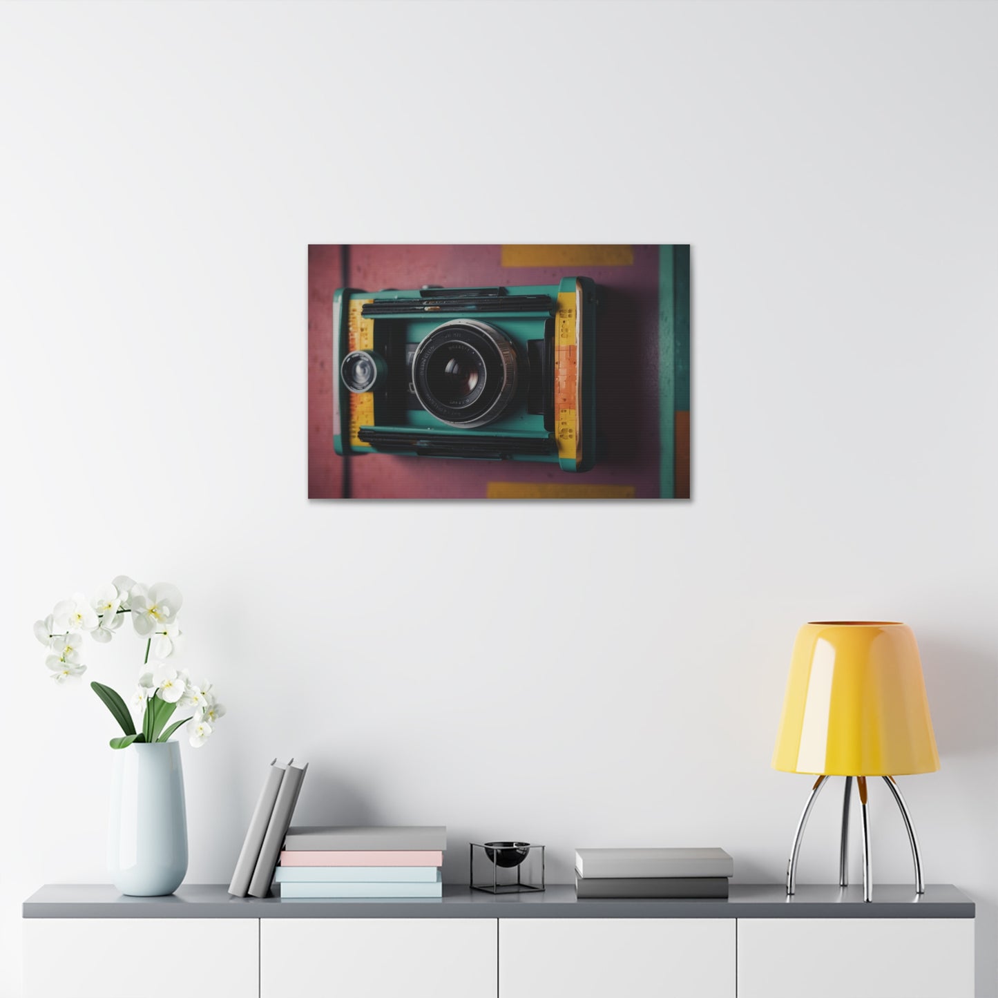 Timeless Focus: Vintage Camera Canvas Stretched, 1.5'' Puzzlers Paradise