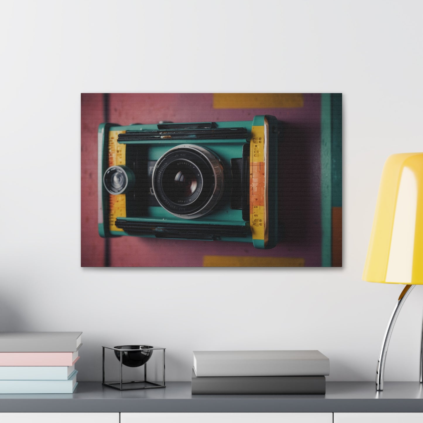 Timeless Focus: Vintage Camera Canvas Stretched, 1.5'' Puzzlers Paradise
