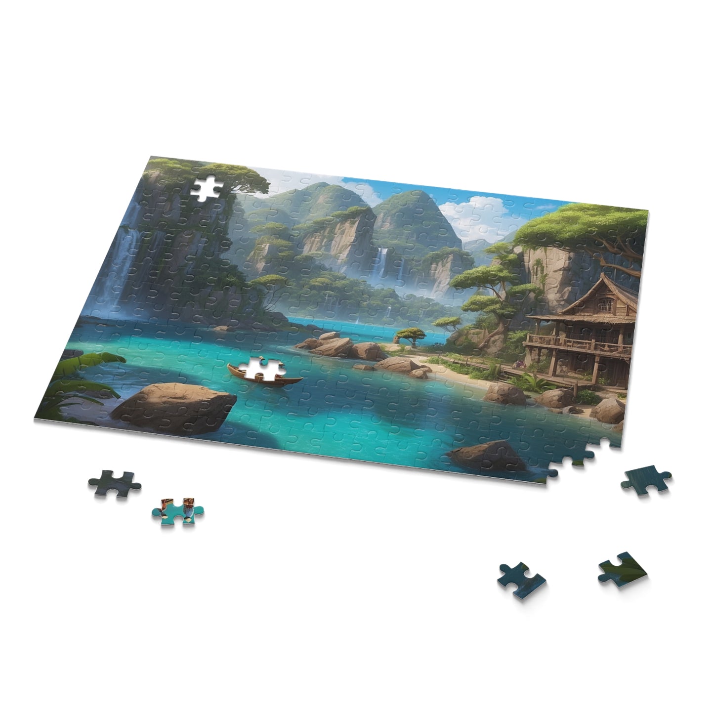 Paradise Falls Jigsaw Puzzle (120, 252, 500-Piece) - Puzzlers Paradise