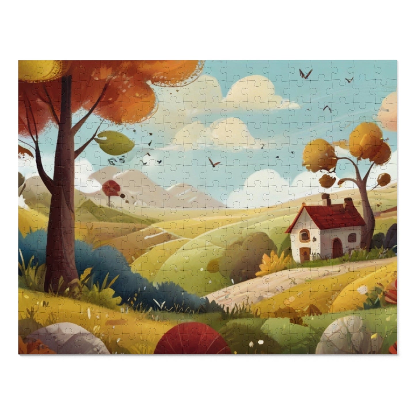 Countryside Charm and City Slicker Jigsaw Puzzle (252, 500, 1000-Piece)