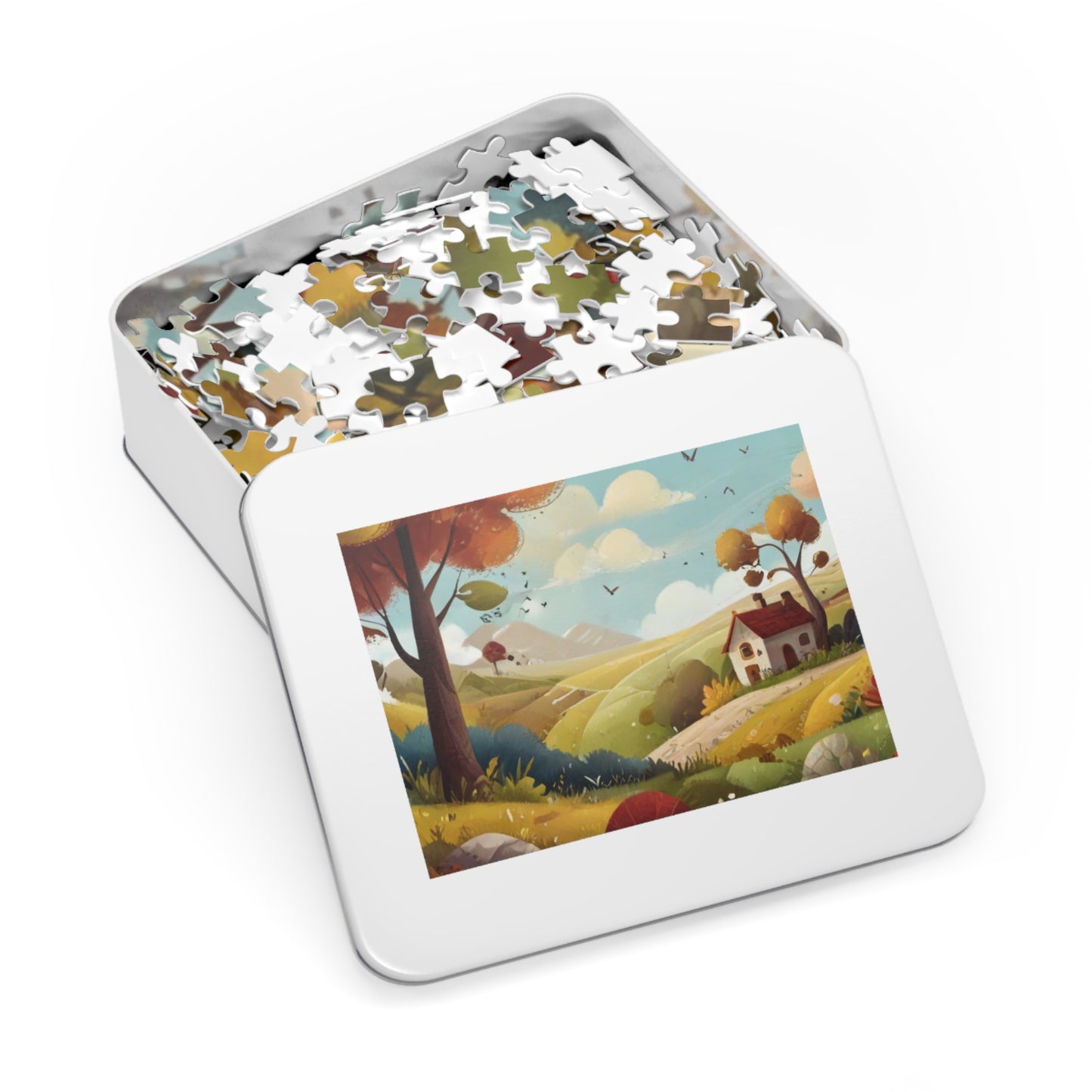Countryside Charm and City Slicker Jigsaw Puzzle (252, 500, 1000-Piece)