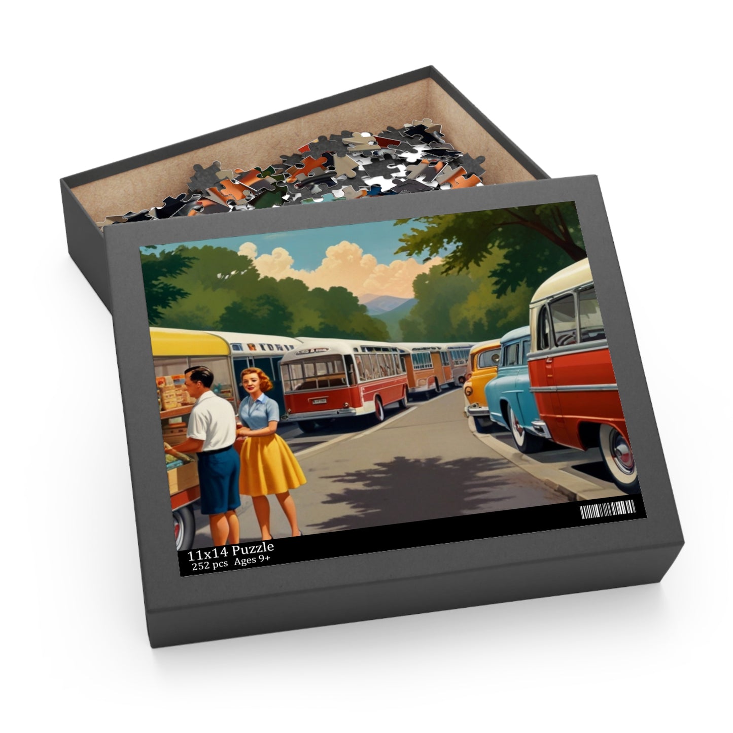 Vintage Market Day Jigsaw Puzzle (120, 252, 500-Piece)
